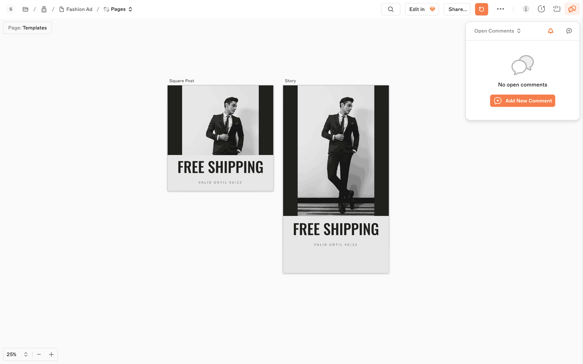 Sketch Web Productivity interface screenshot 10