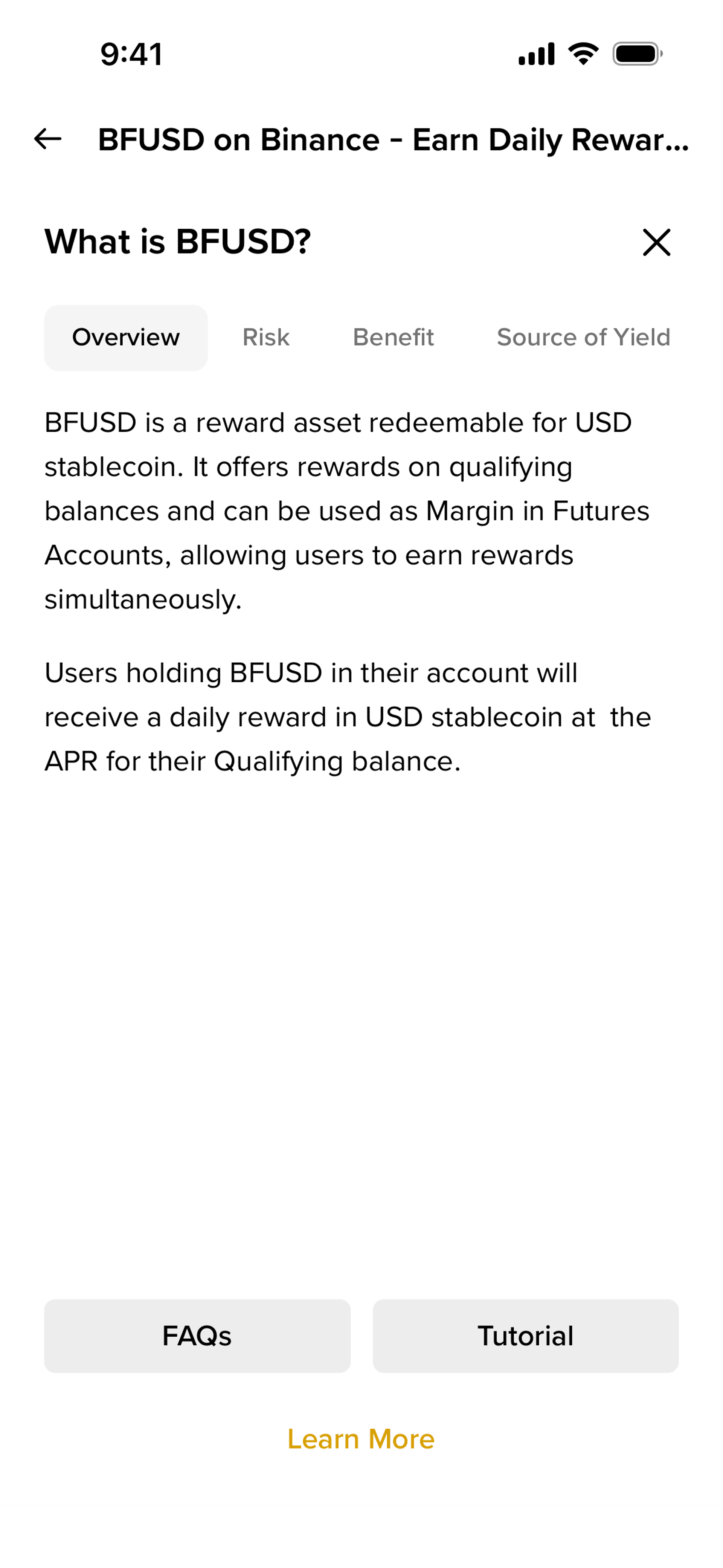 Binance iOS Finance interface screenshot 18