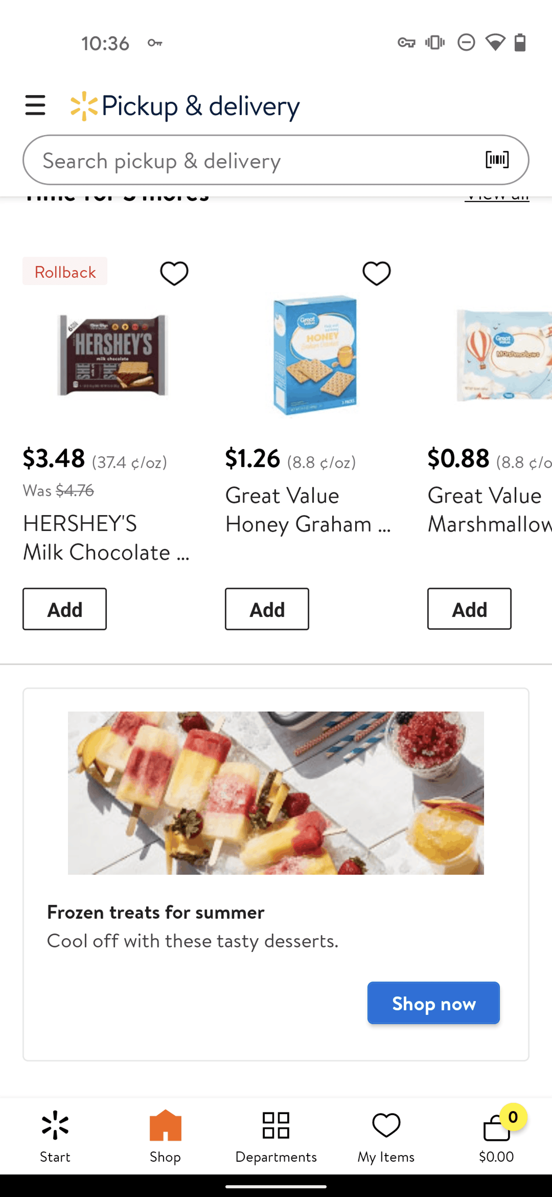 Walmart Android Shopping interface screenshot 11