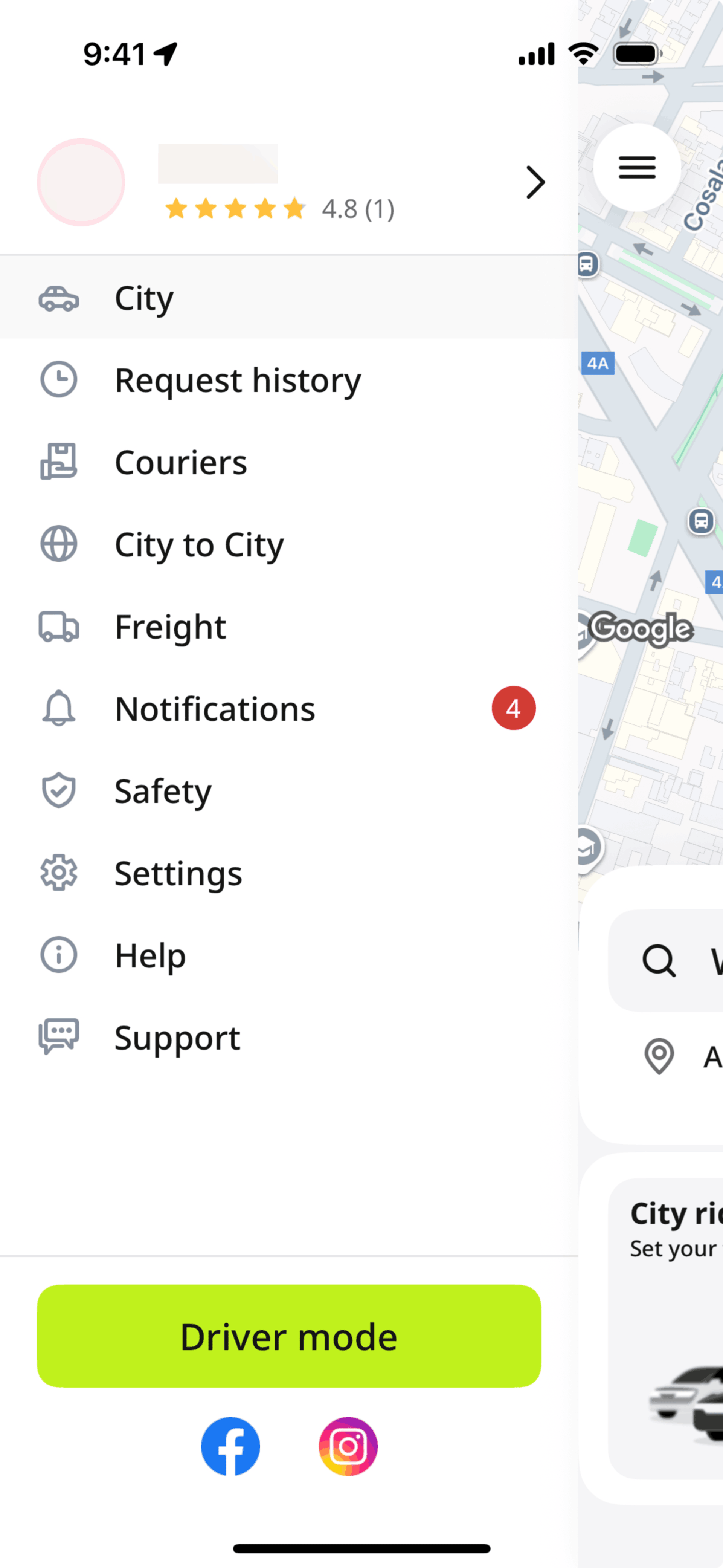 inDrive iOS Travel & Transportation interface screenshot 15