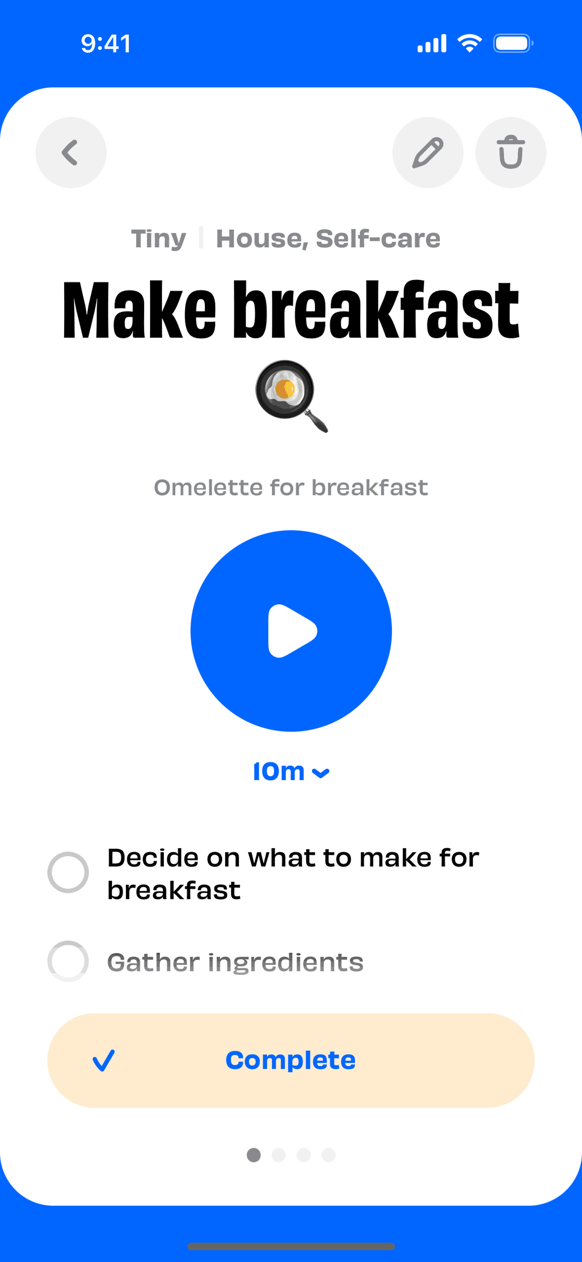 Numo iOS Productivity interface screenshot 8