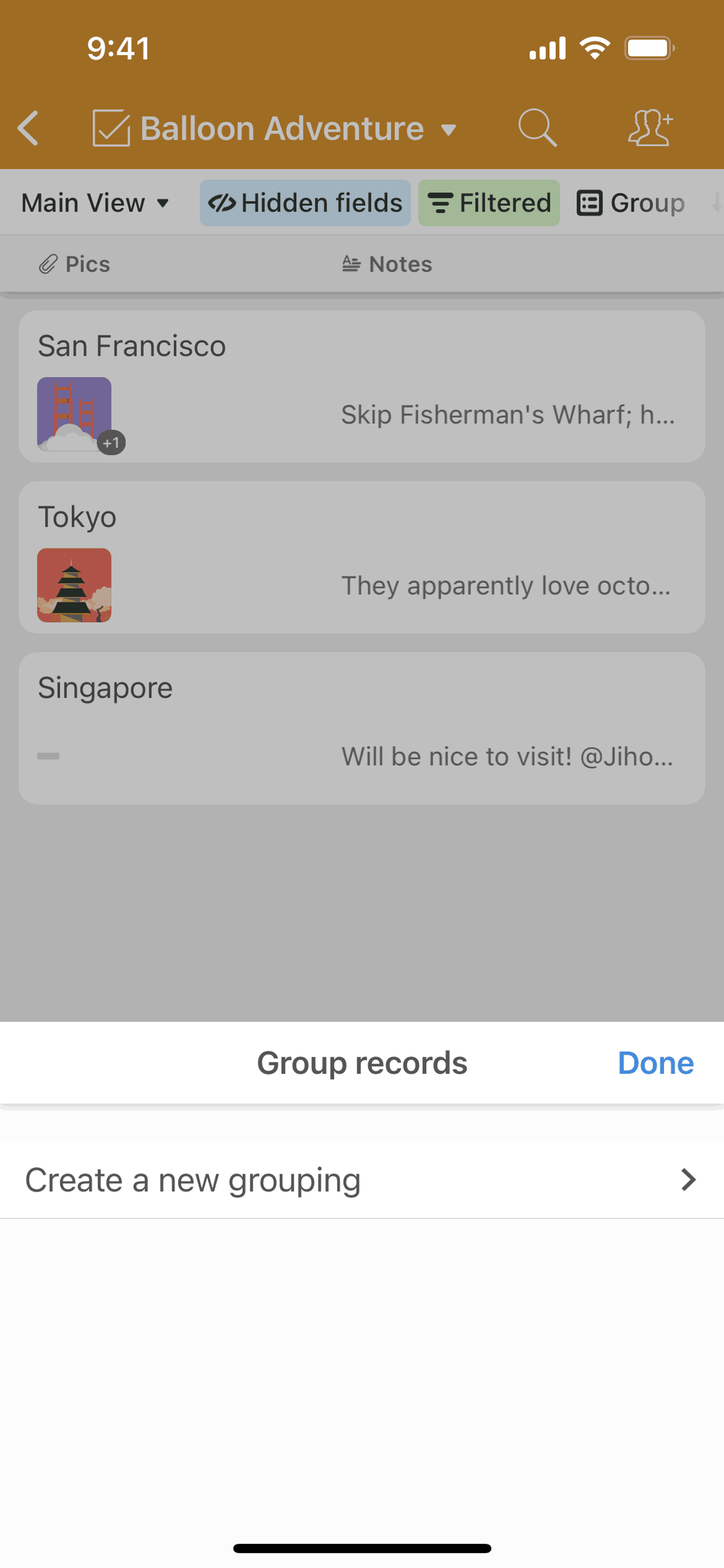 Airtable iOS Productivity interface screenshot 23