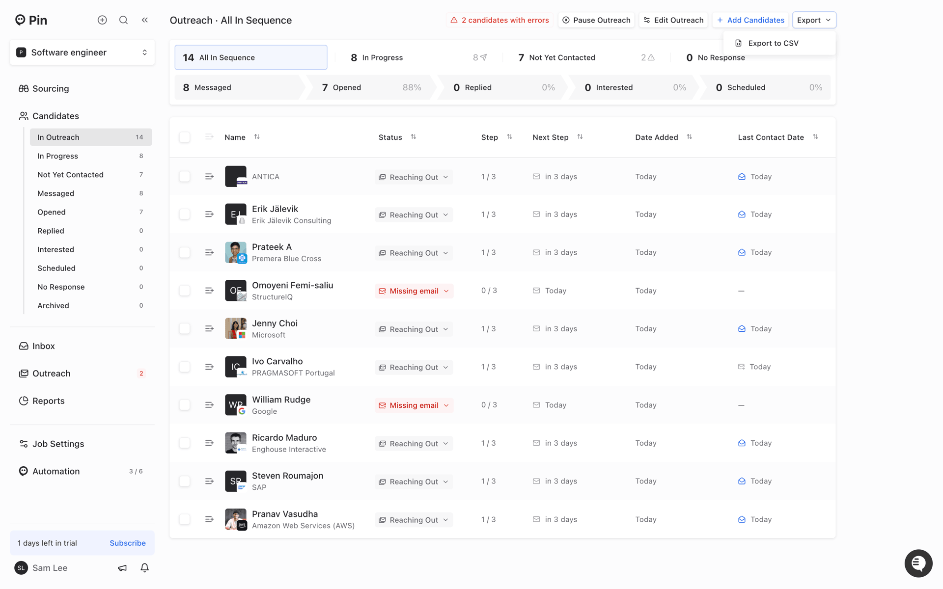 Pin Web AI interface screenshot 5