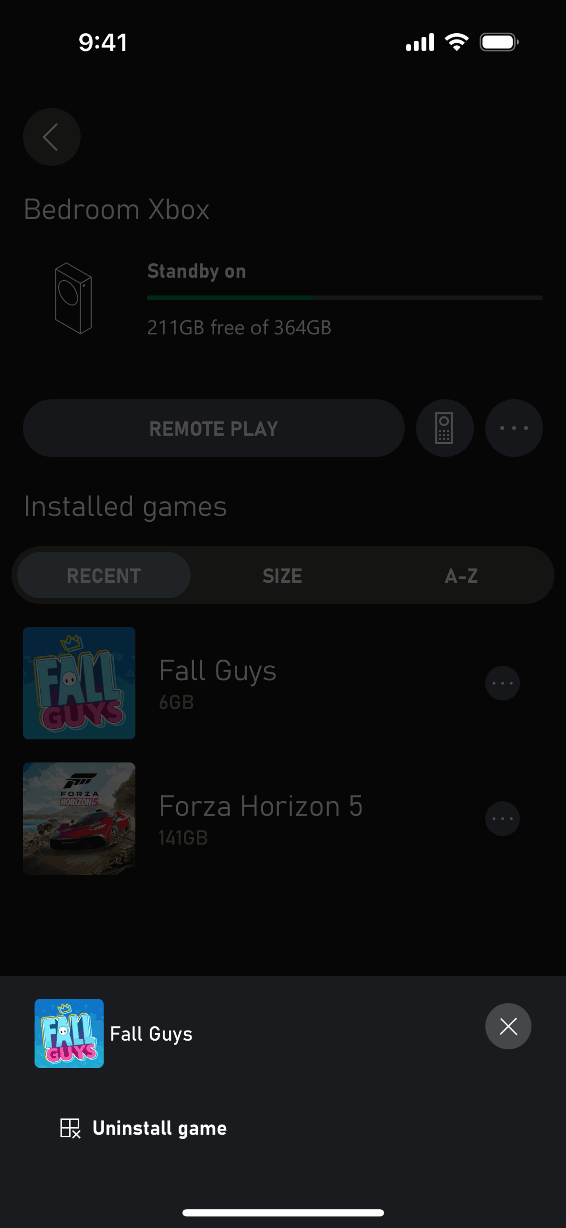 Xbox iOS Entertainment interface screenshot 15