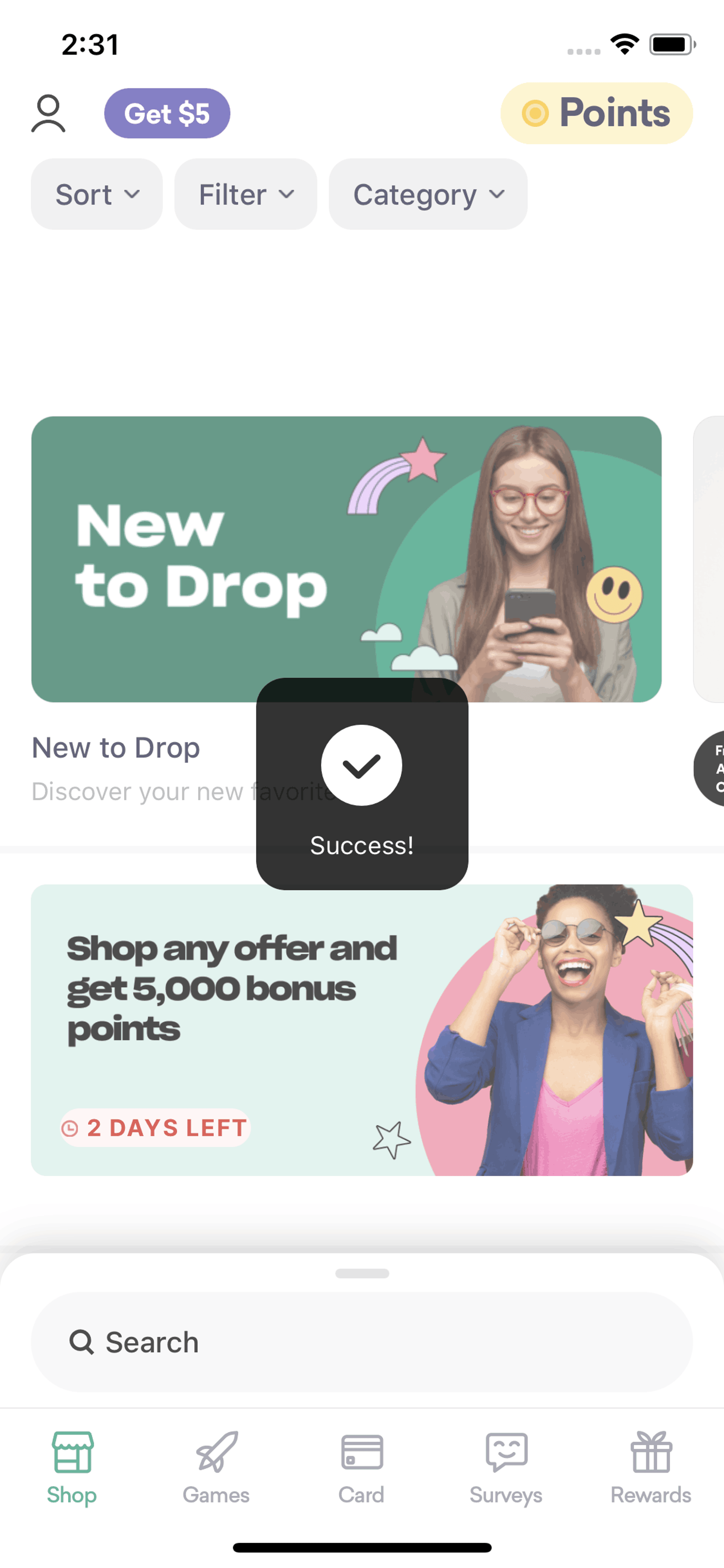 Drop iOS Lifestyle interface screenshot 12
