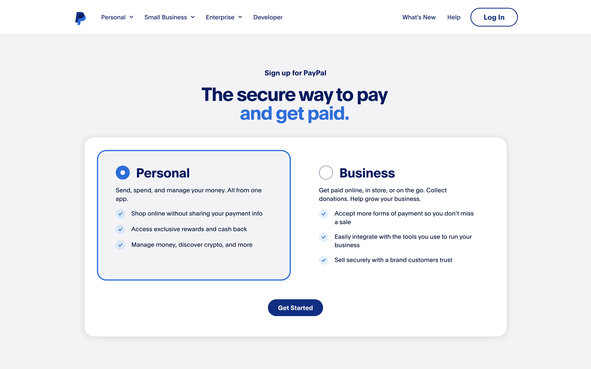 PayPal Web Finance interface screenshot 4