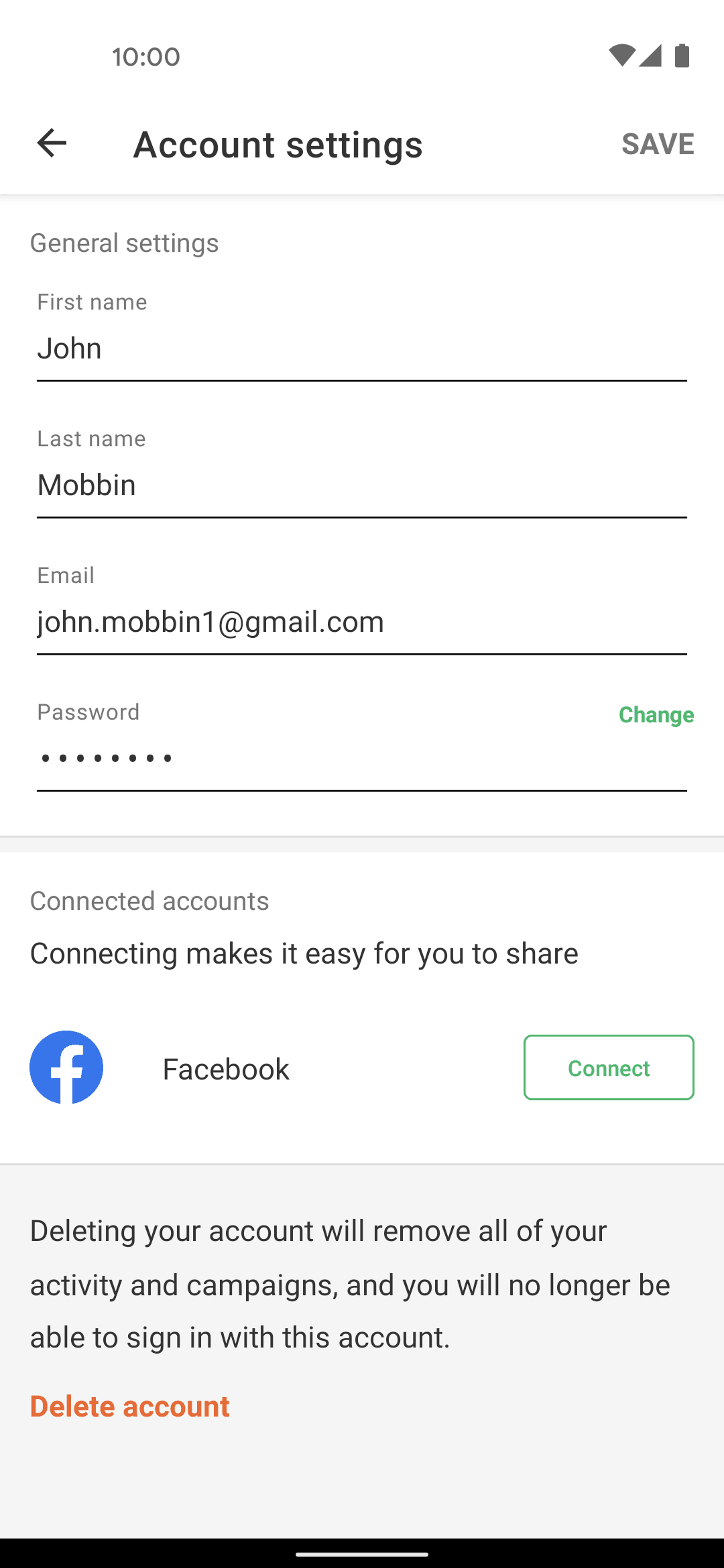 GoFundMe Android Social Networking interface screenshot 6
