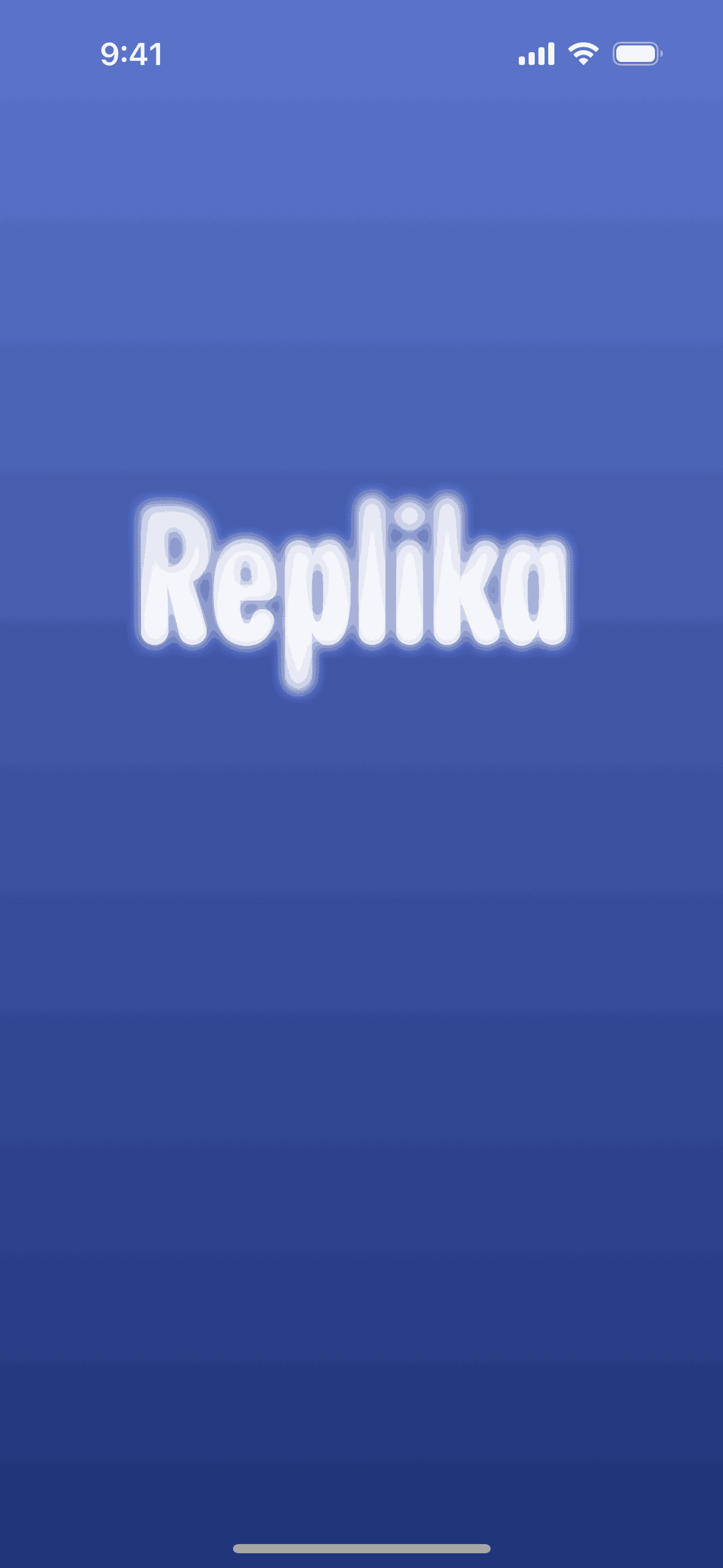 Replika iOS Health & Fitness interface screenshot 1