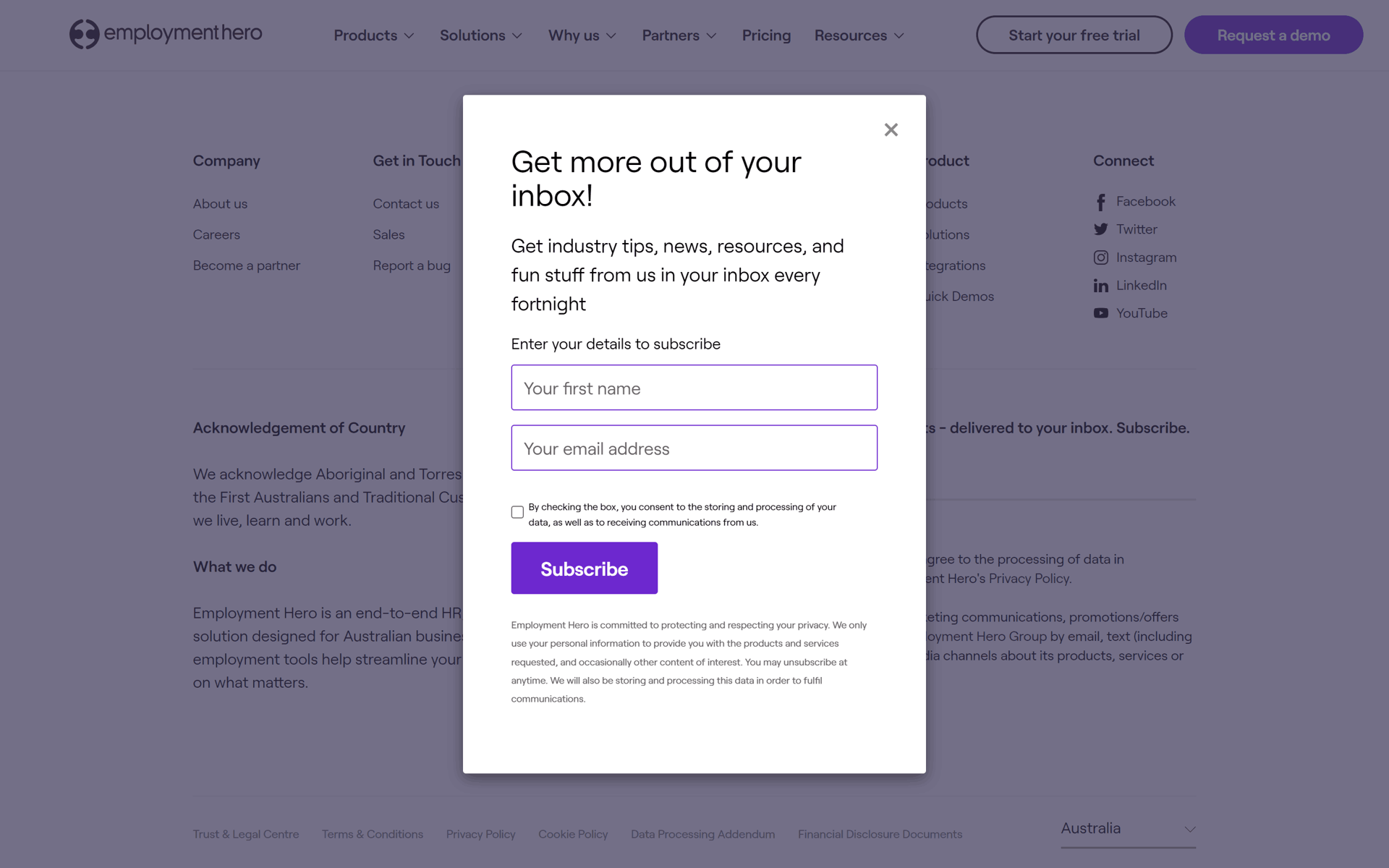 Employment Hero Web Business interface screenshot 16