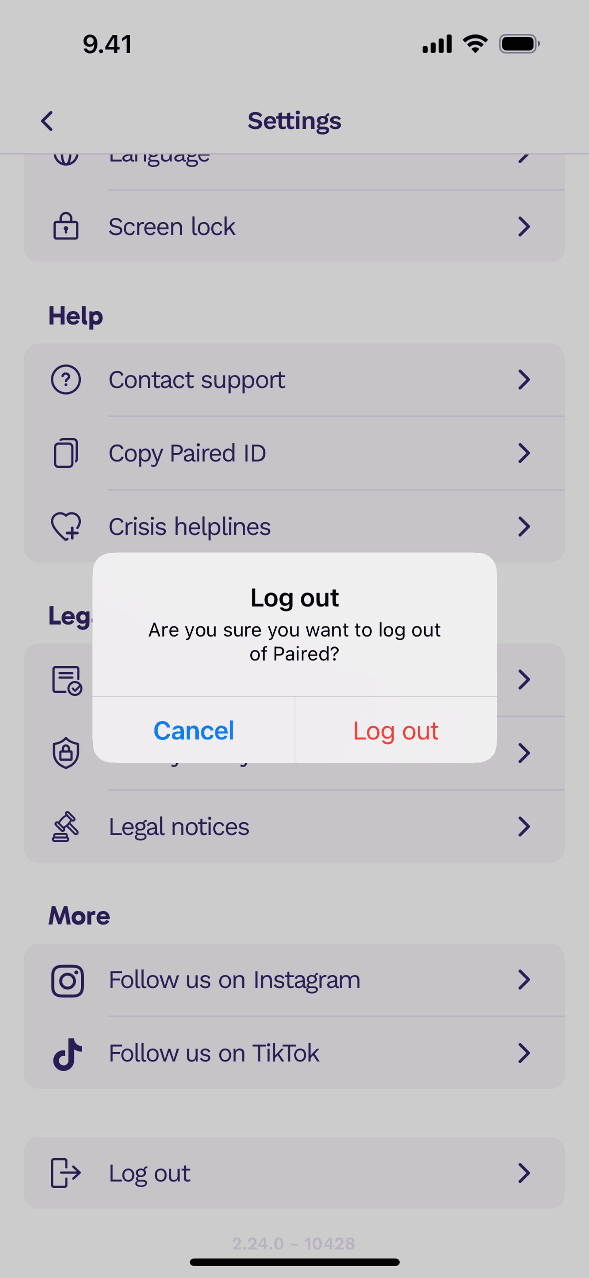 Paired iOS Health & Fitness interface screenshot 22
