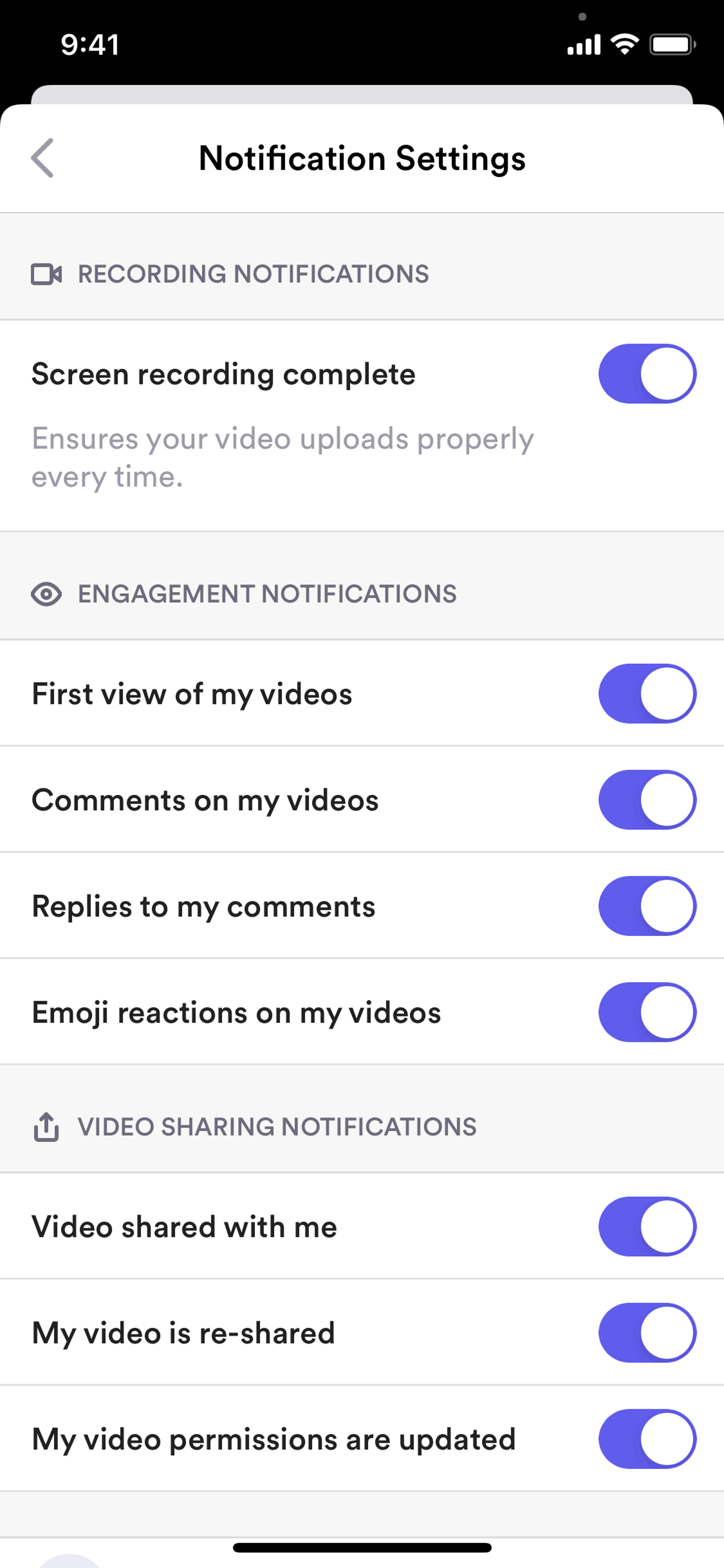 Loom iOS Photo & Video interface screenshot 22