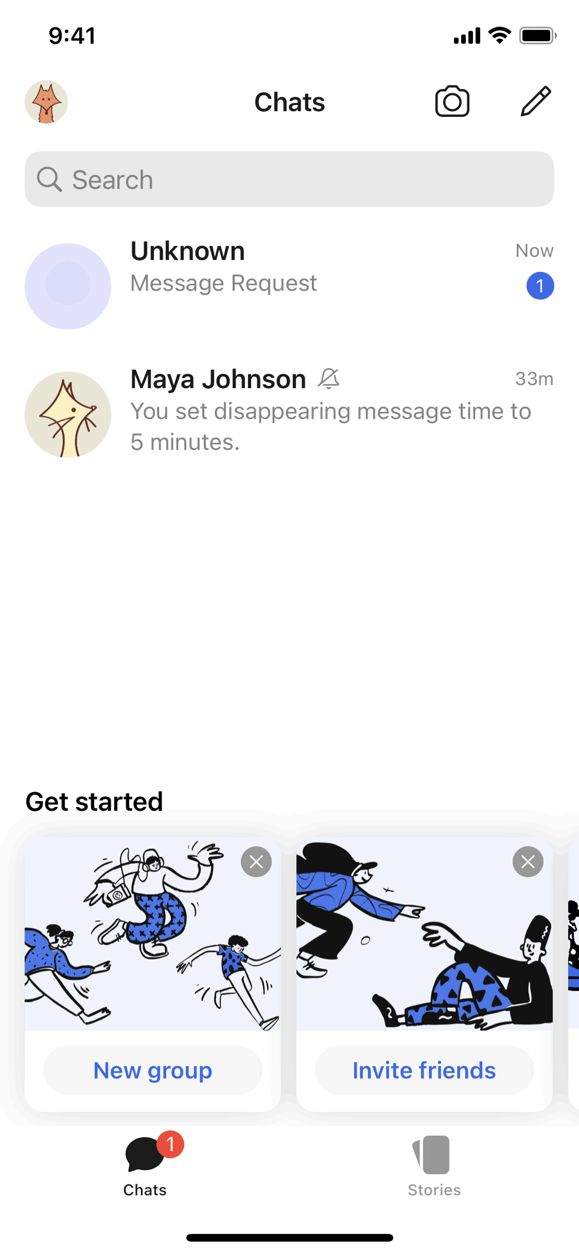 Signal iOS Social Networking interface screenshot 2