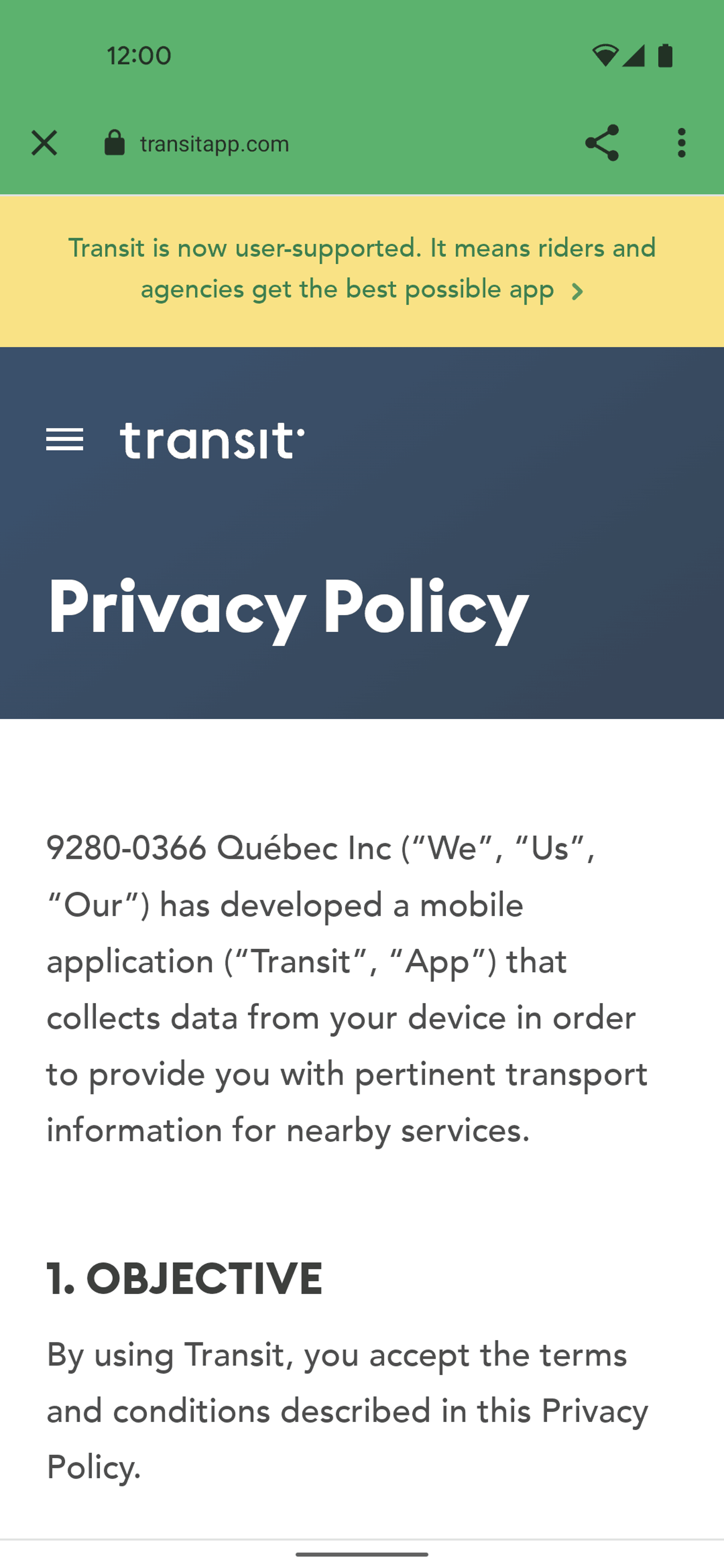 Transit Android Maps & Navigation interface screenshot 14