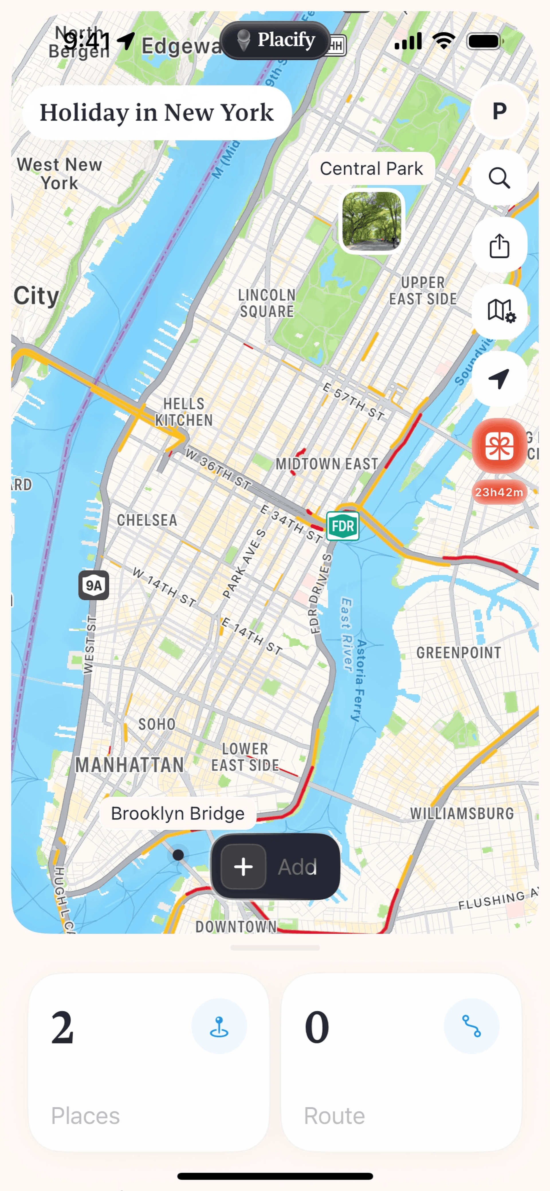 Placify iOS Lifestyle interface screenshot 19