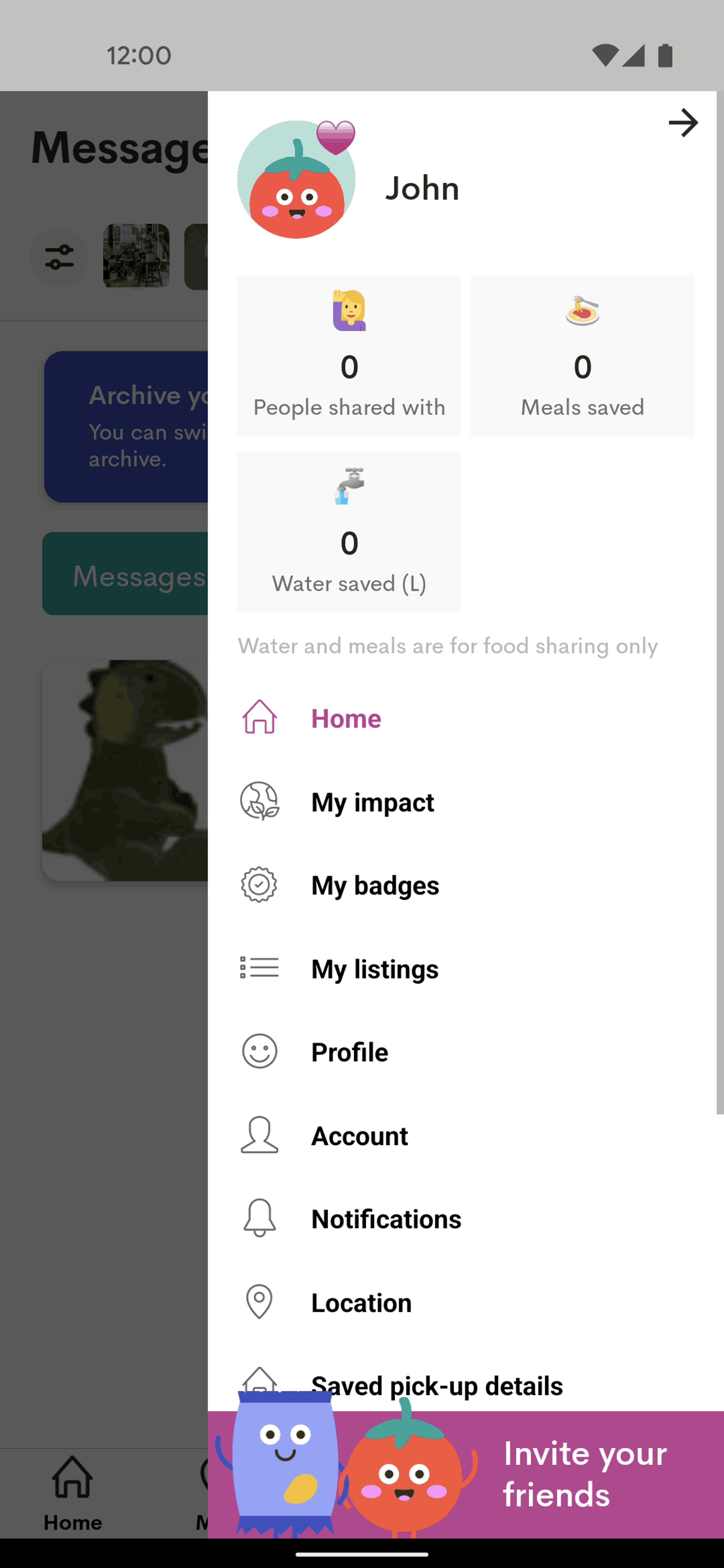 OLIO Android Food & Drink interface screenshot 24