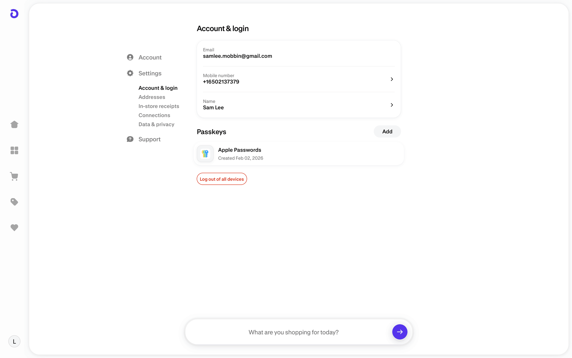 Shop Web AI interface screenshot 17
