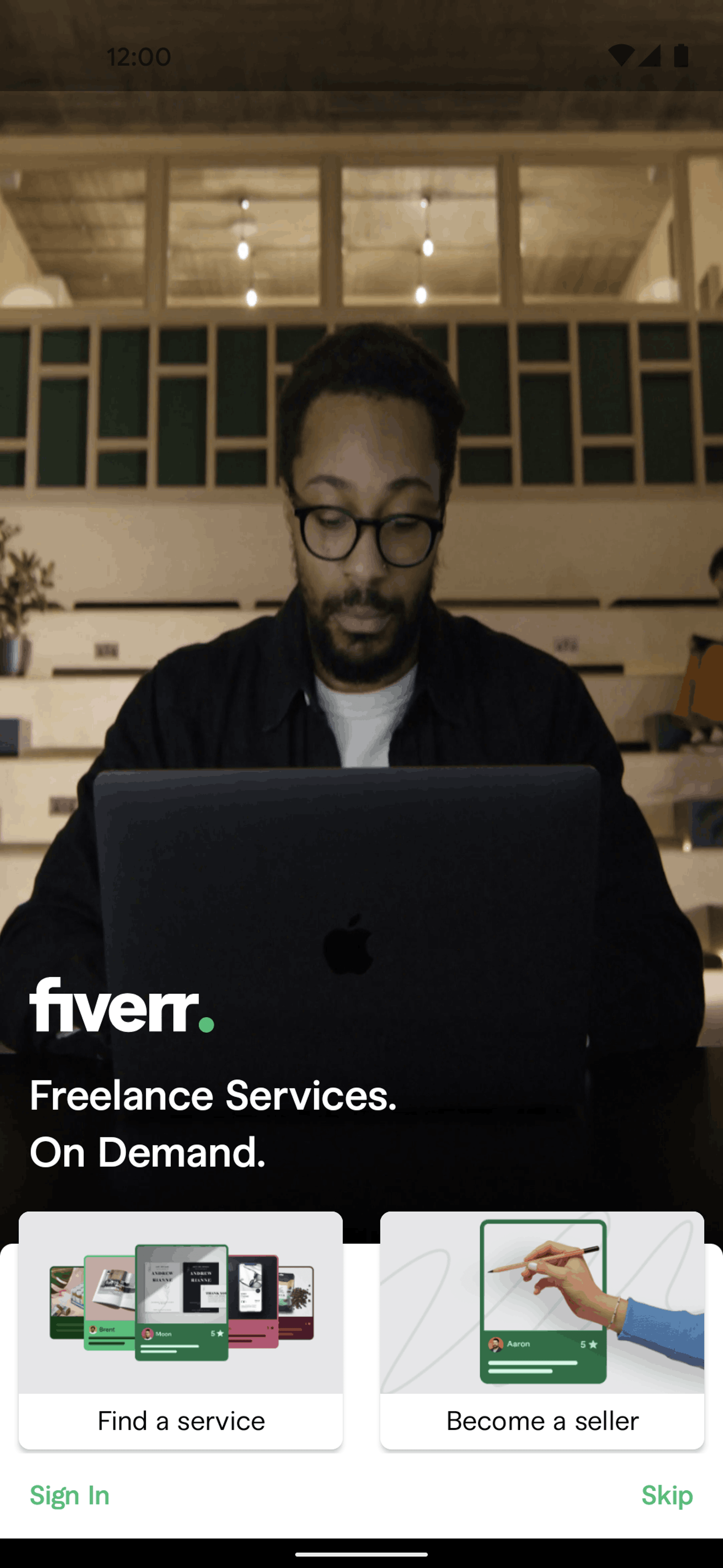 Fiverr Android Business interface screenshot 5