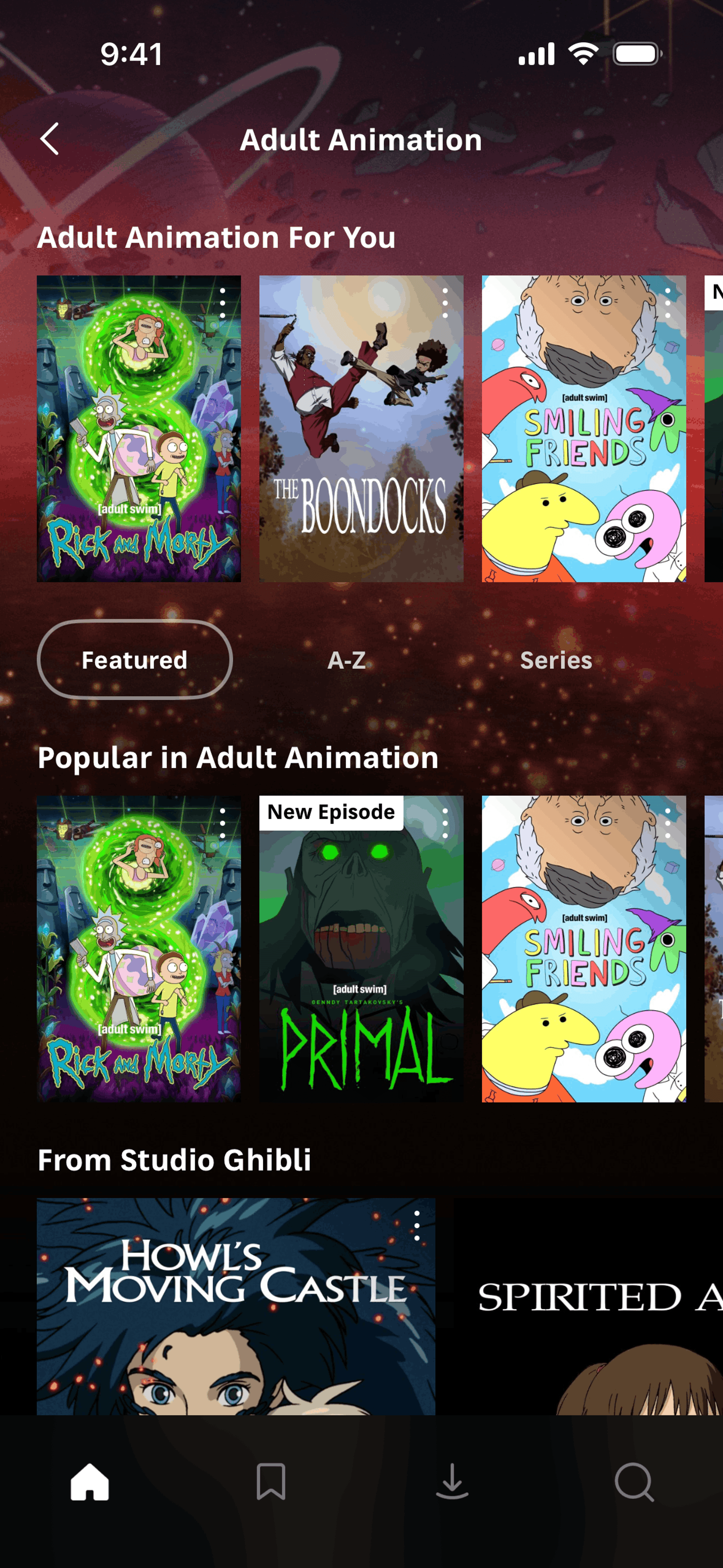 Max iOS Entertainment interface screenshot 17