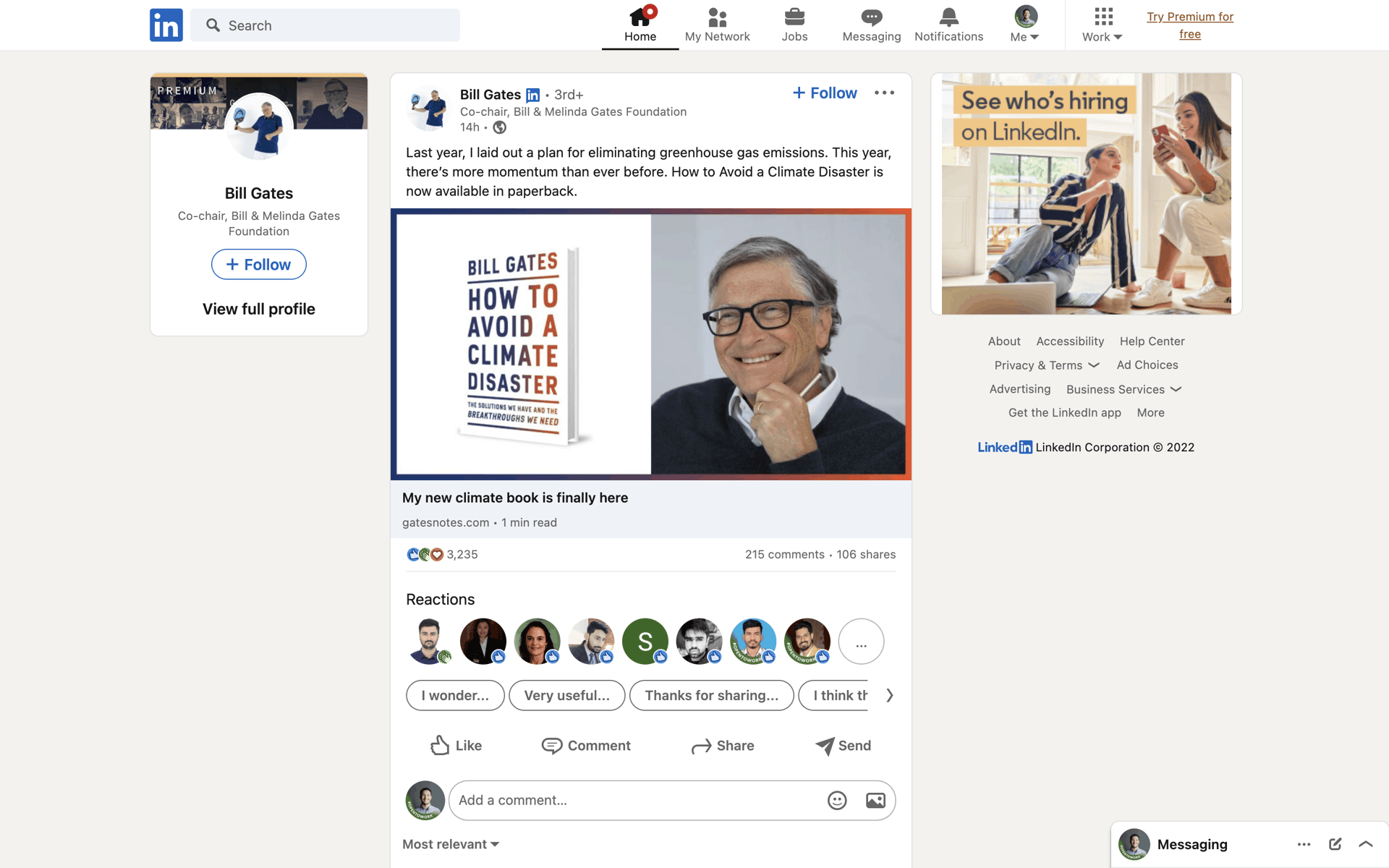 LinkedIn Web Business interface screenshot 11