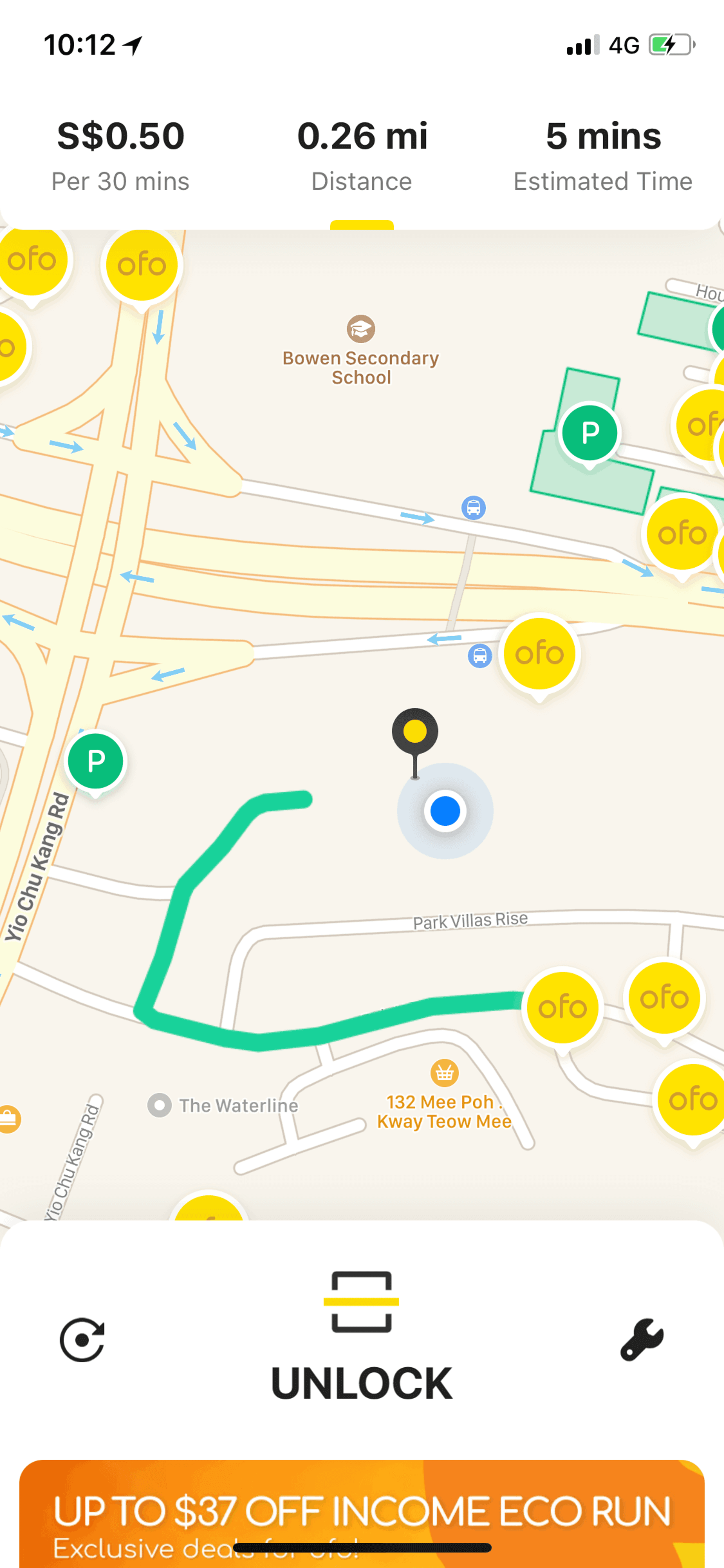 ofo iOS Travel & Transportation interface screenshot 5