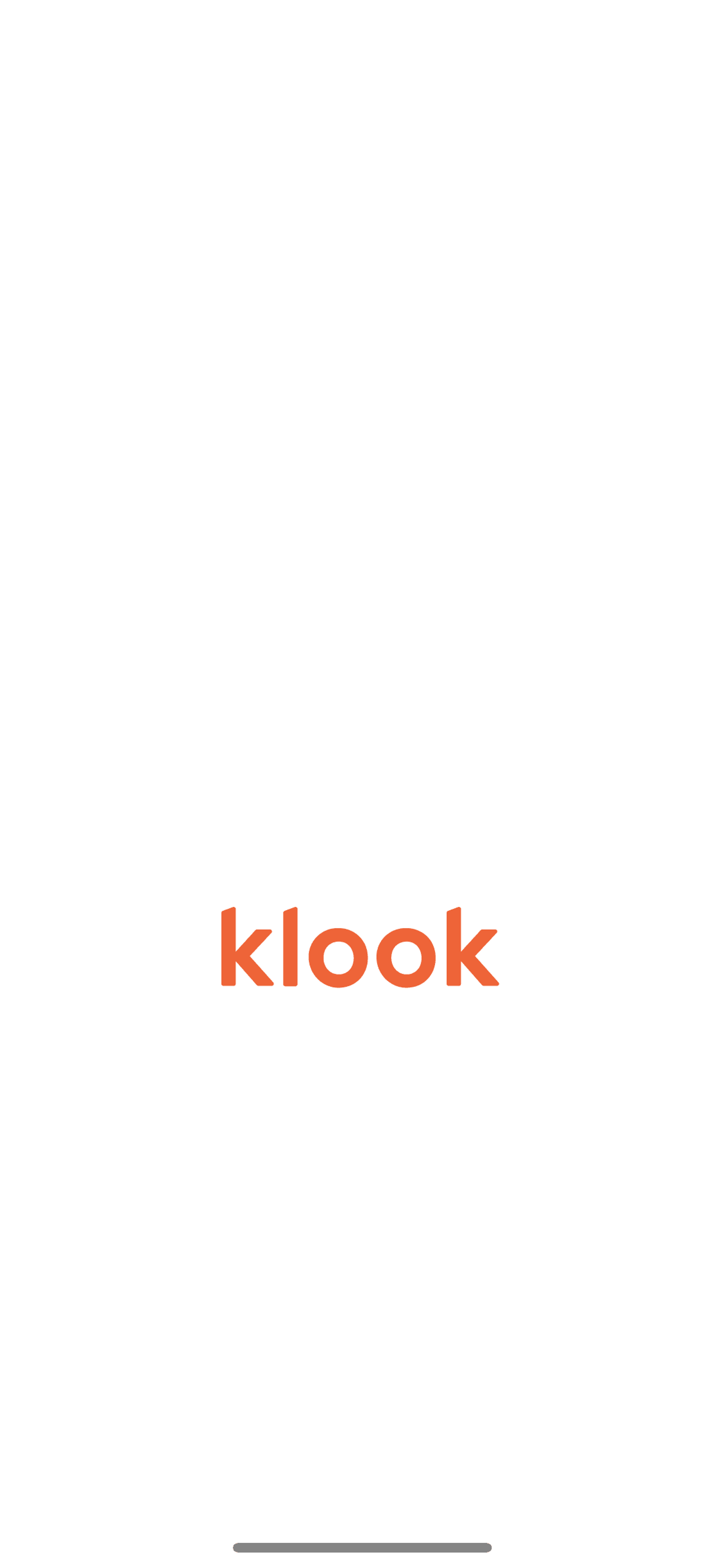 Klook iOS Travel & Transportation interface screenshot 1