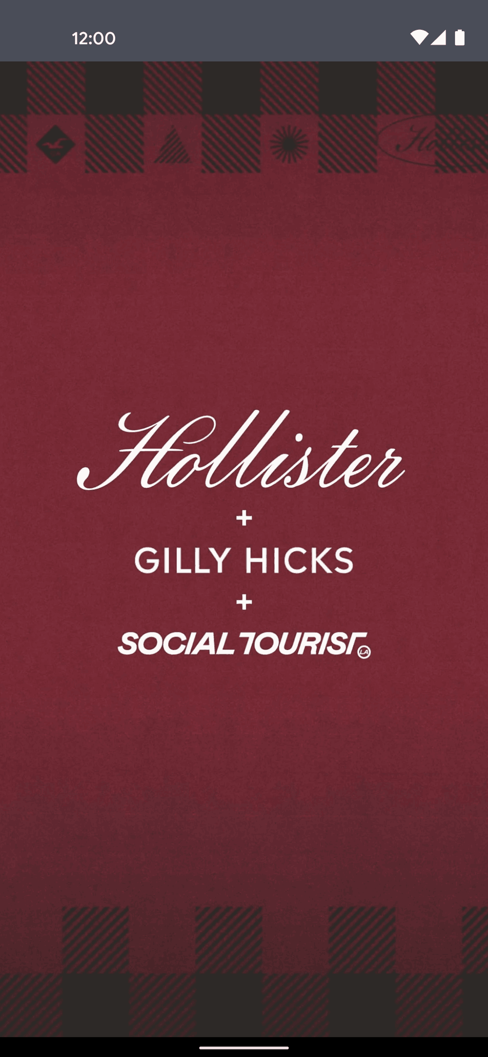 Hollister Co. Android Shopping interface screenshot 1