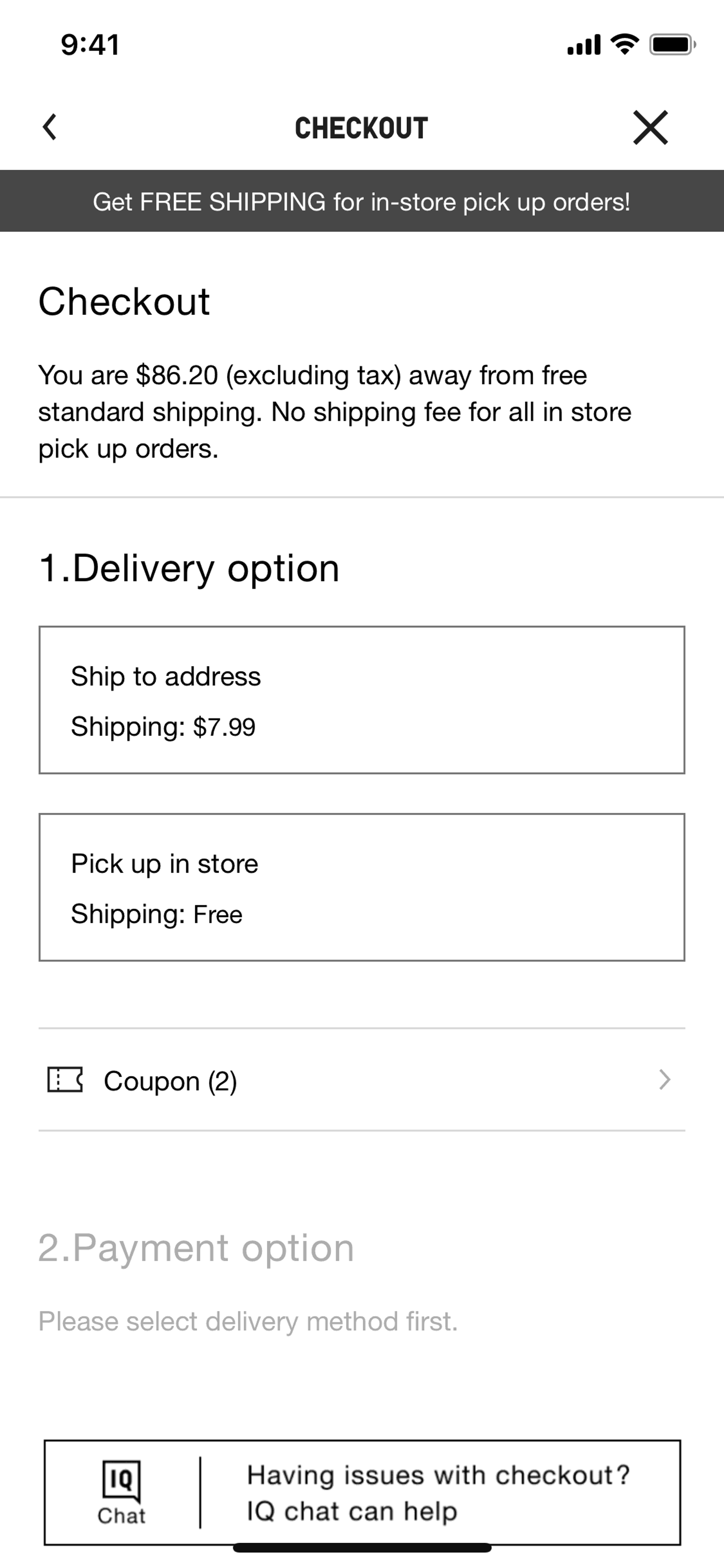 UNIQLO iOS Shopping interface screenshot 12
