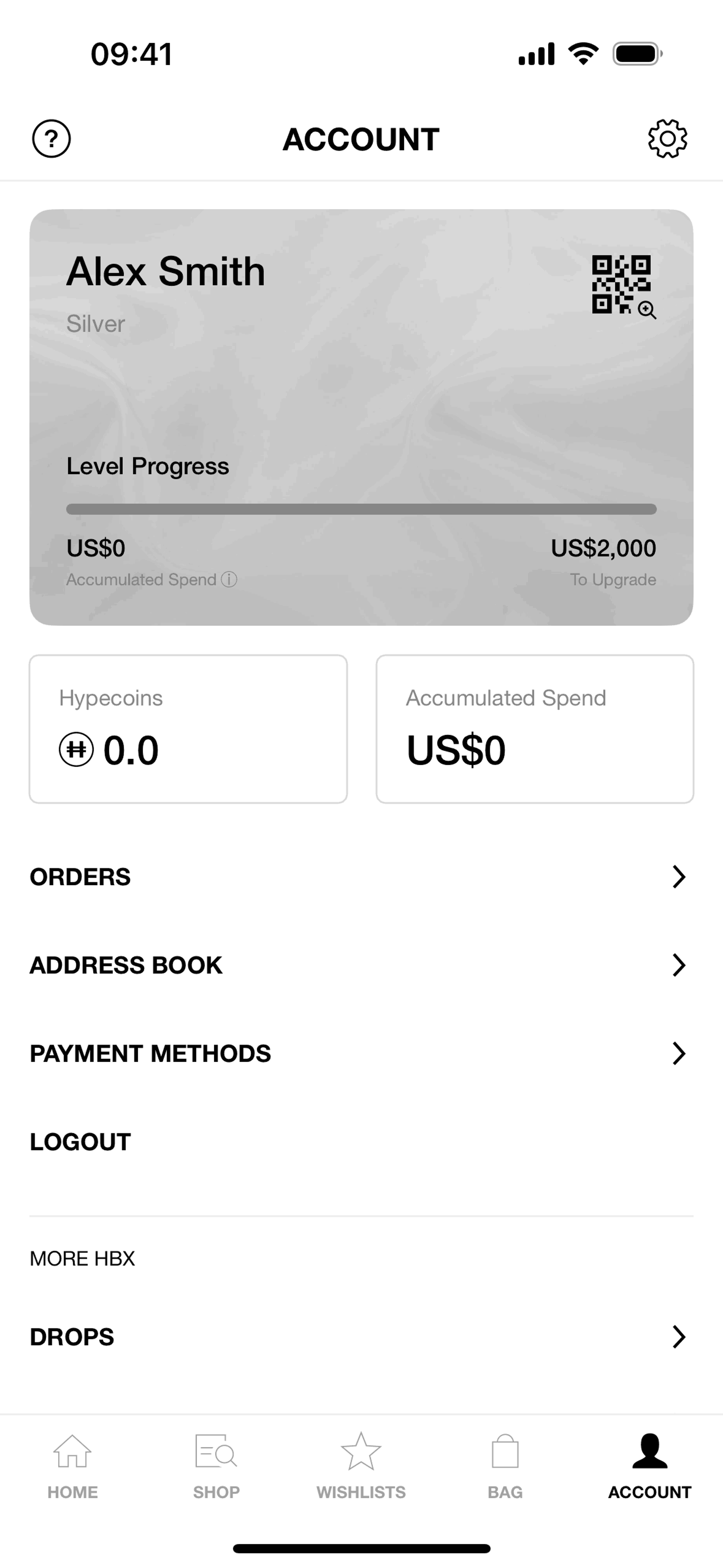 HBX iOS Shopping interface screenshot 3