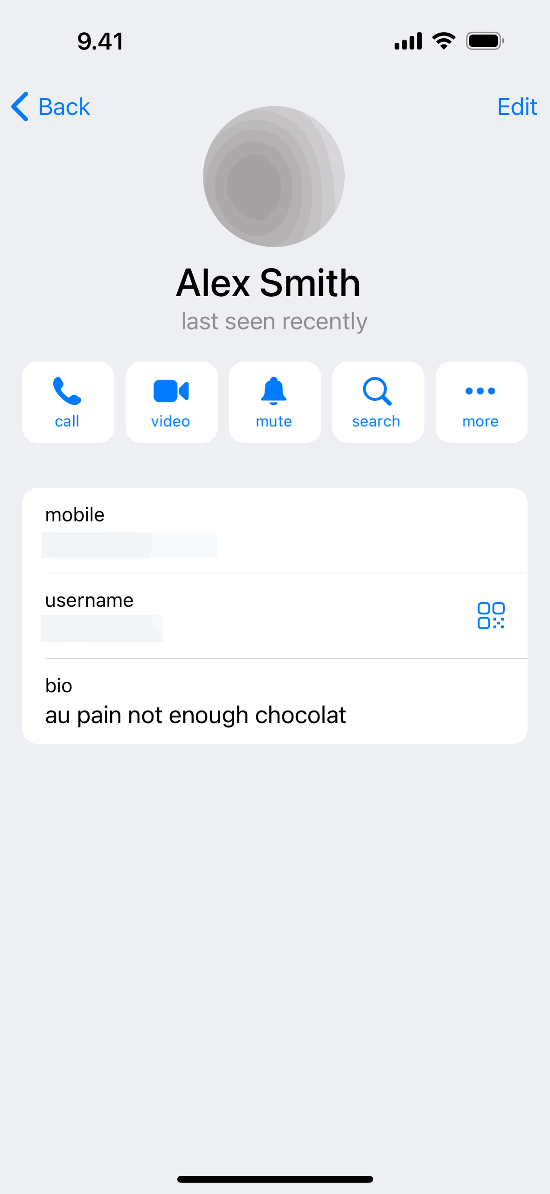 Telegram iOS Social Networking interface screenshot 6