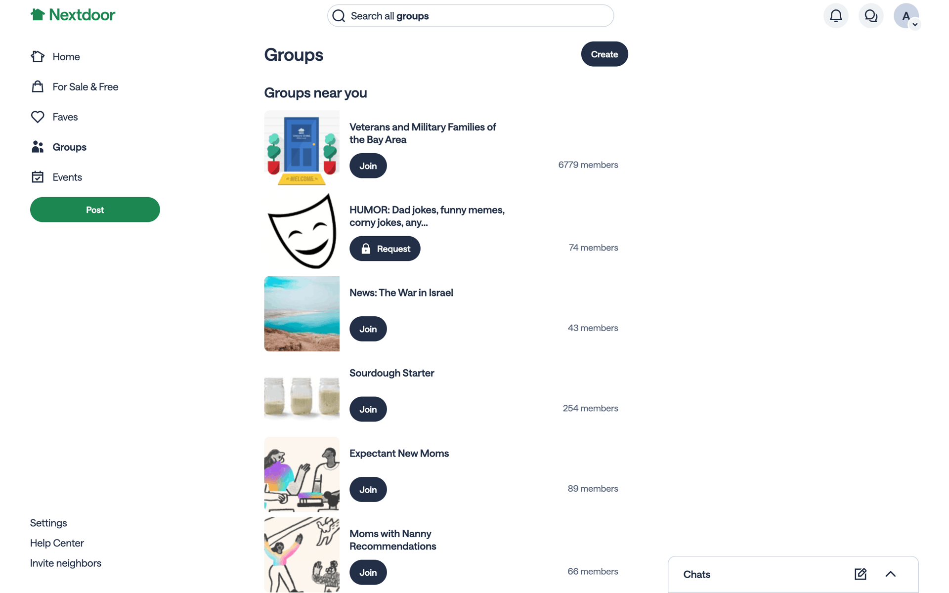 Nextdoor Web Social Networking interface screenshot 22