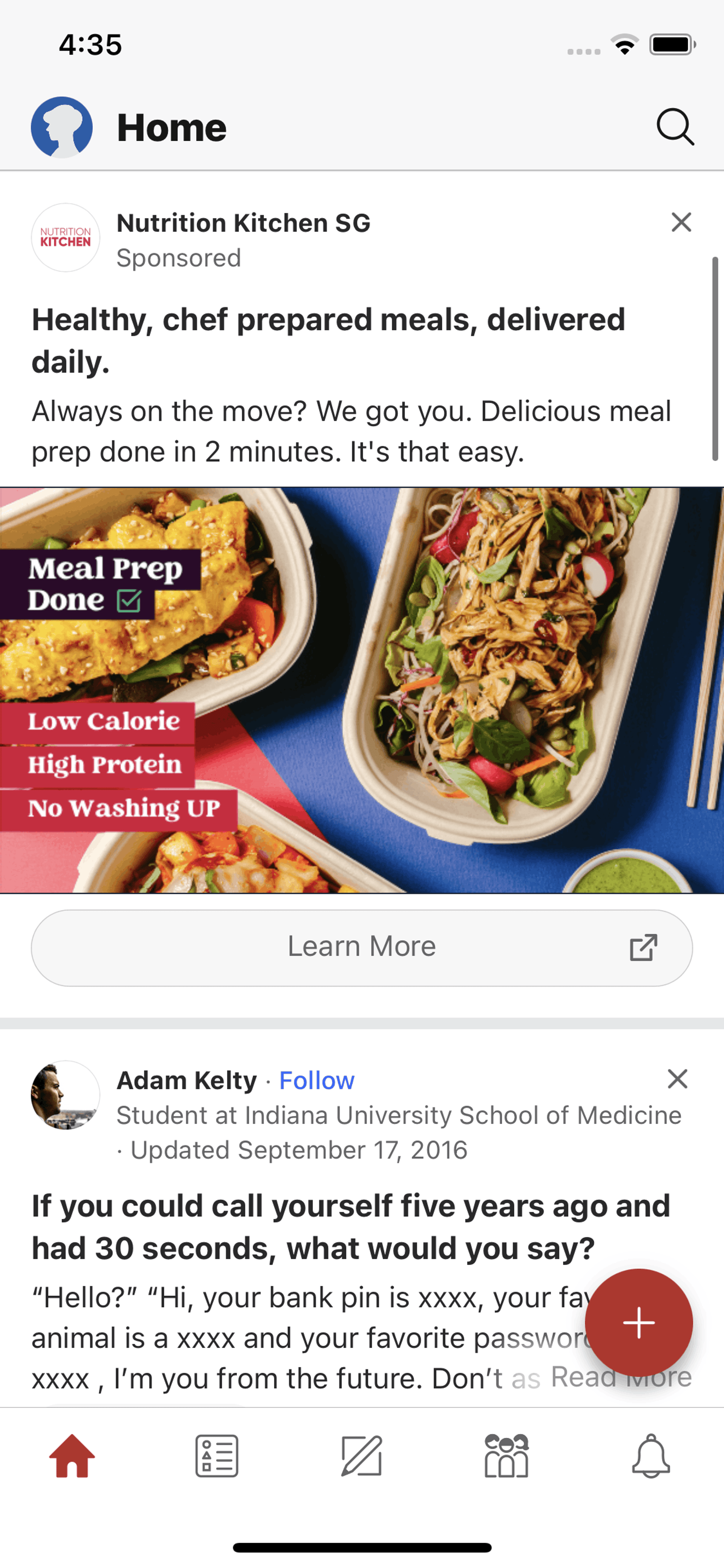 Quora iOS Social Networking interface screenshot 12