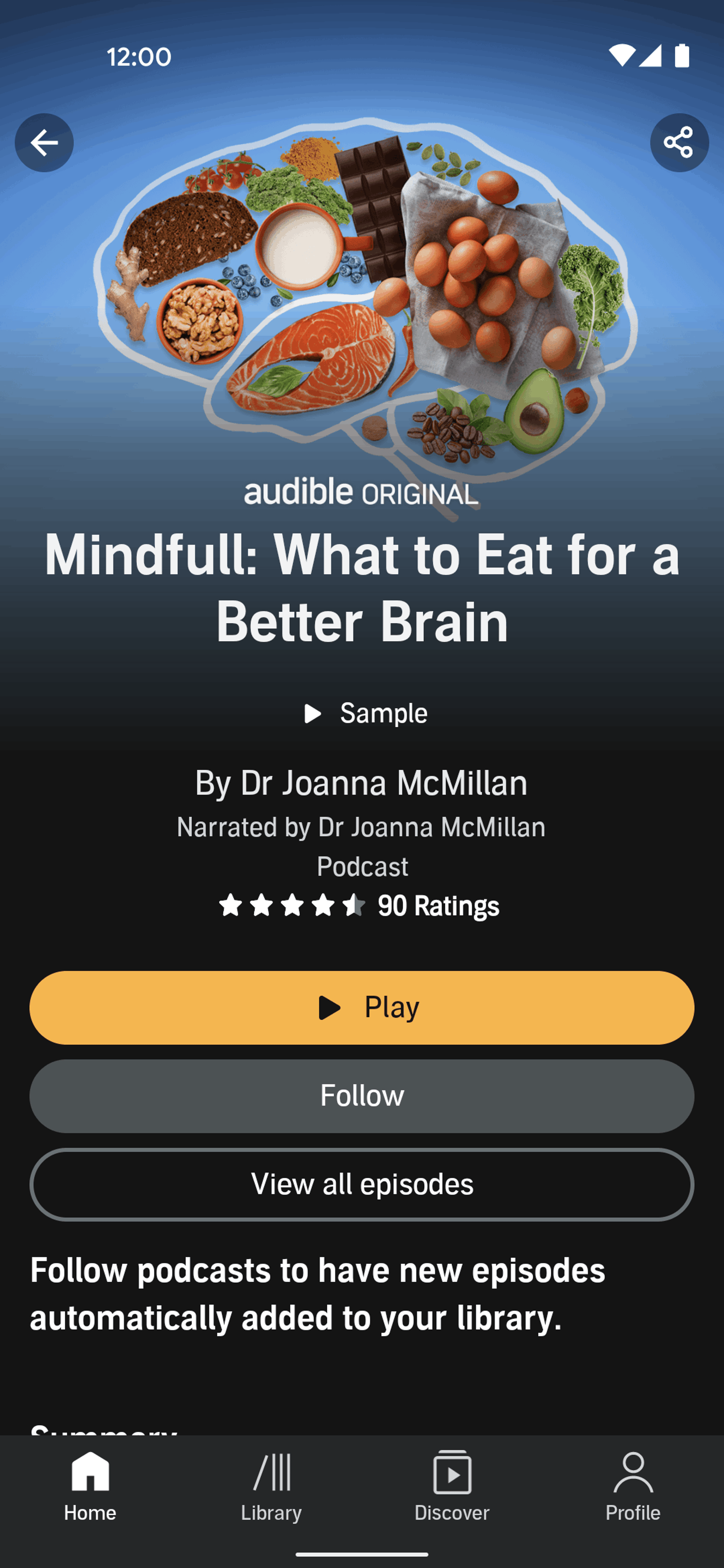 Audible Android Entertainment interface screenshot 12