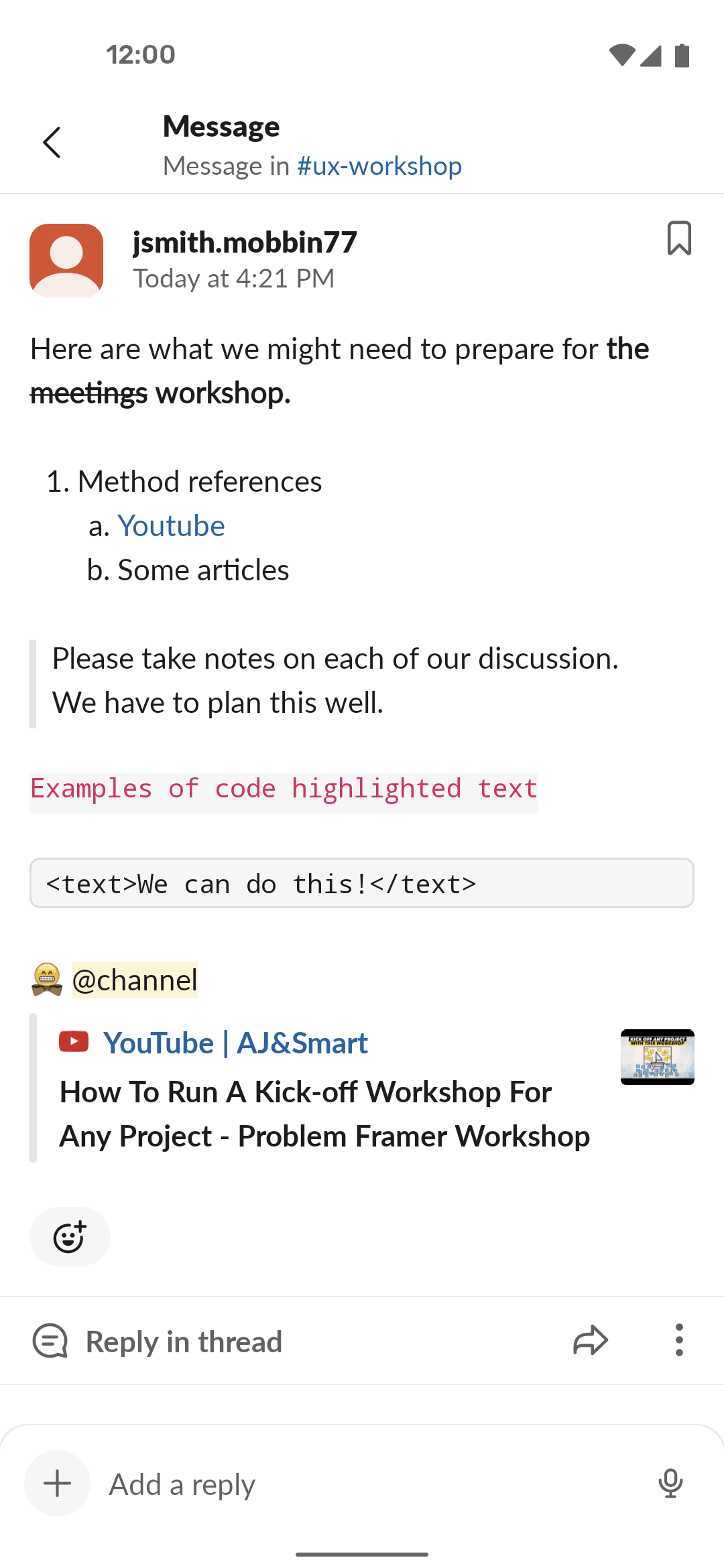 Slack Android Business interface screenshot 16