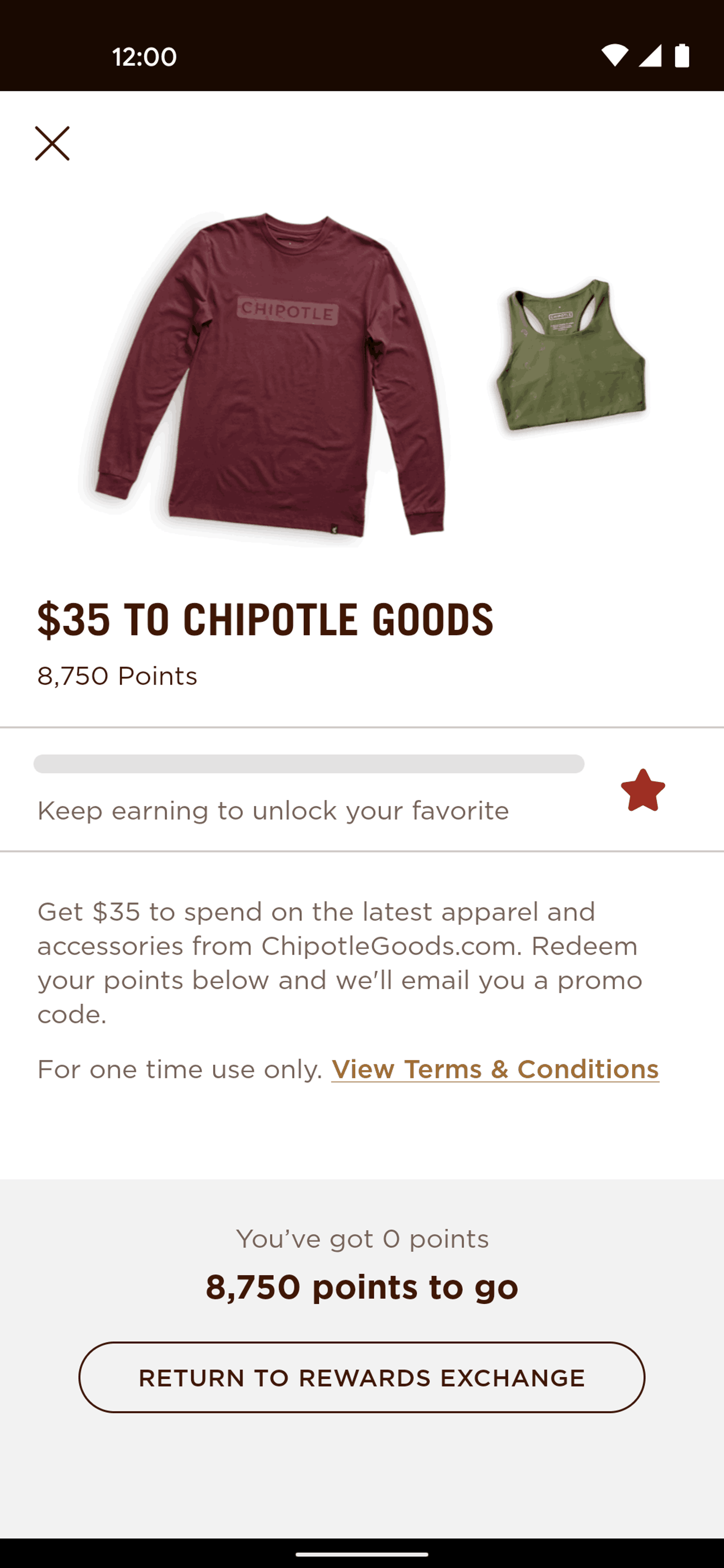 Chipotle Android Food & Drink interface screenshot 8