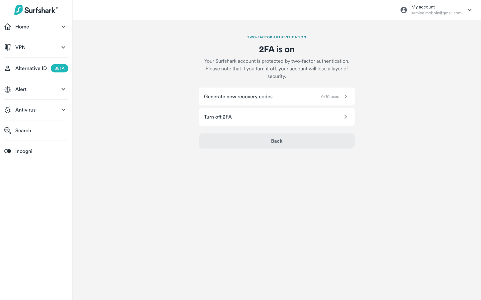 Surfshark Web Utilities interface screenshot 7