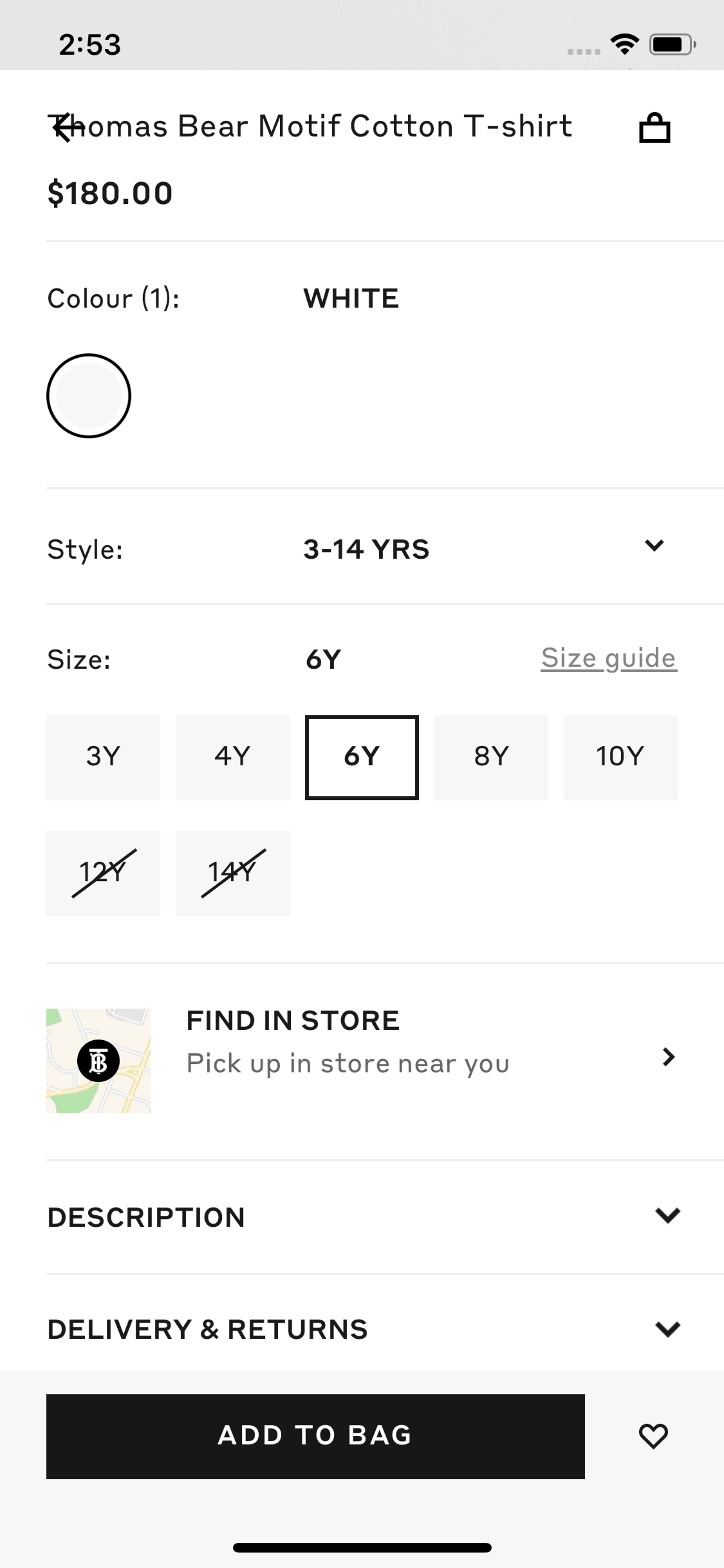 Burberry iOS Shopping interface screenshot 21