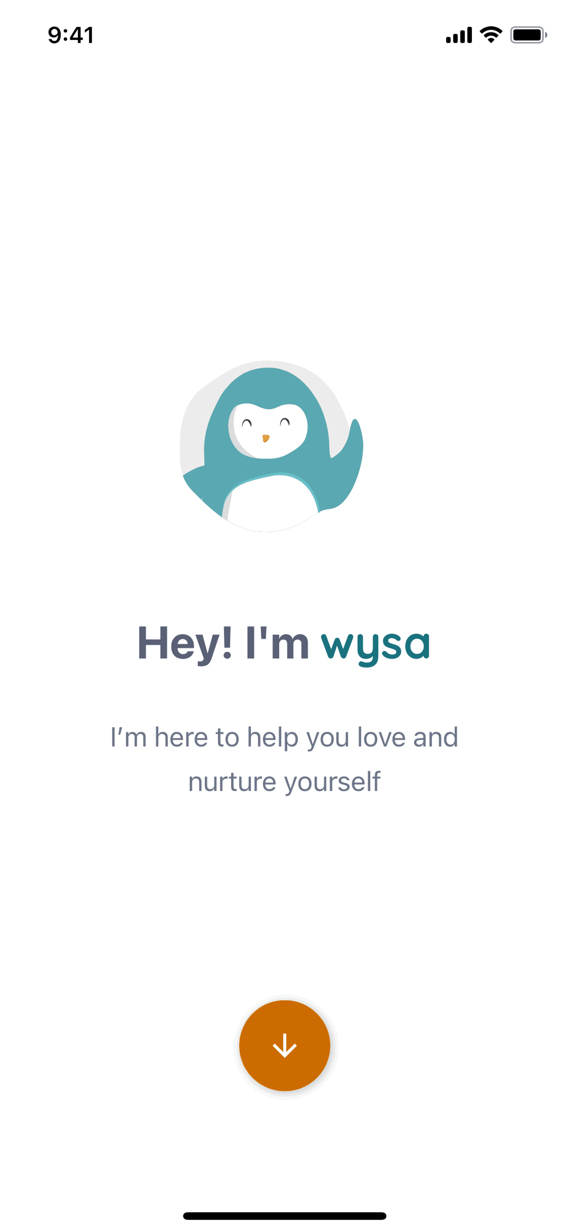 Wysa iOS AI interface screenshot 3