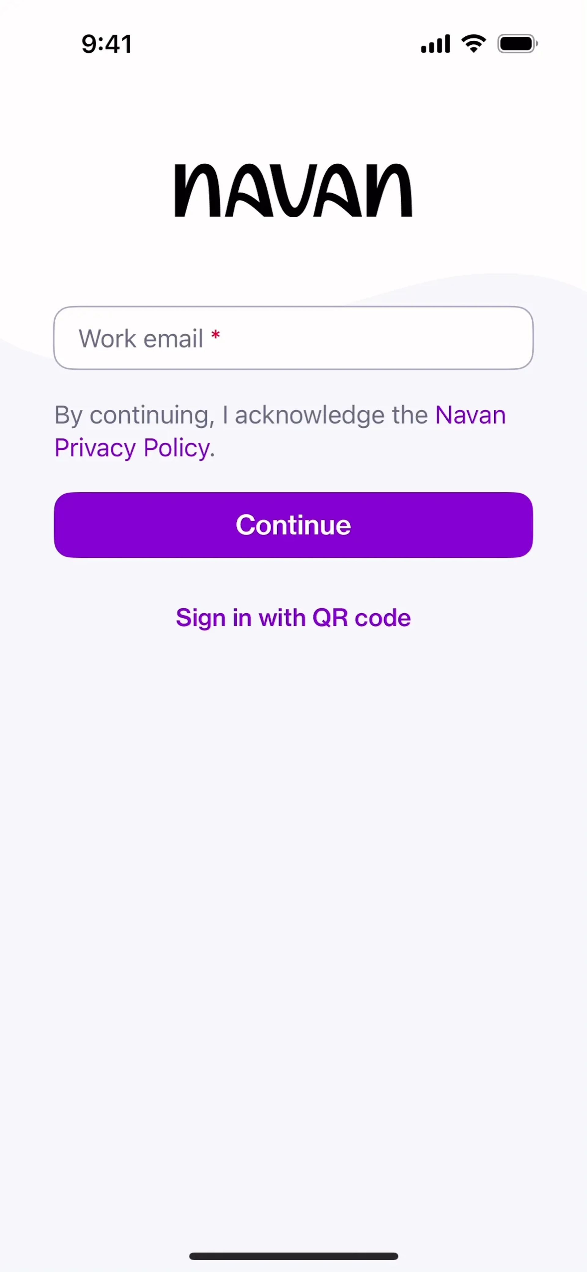 Navan iOS Business interface screenshot 1