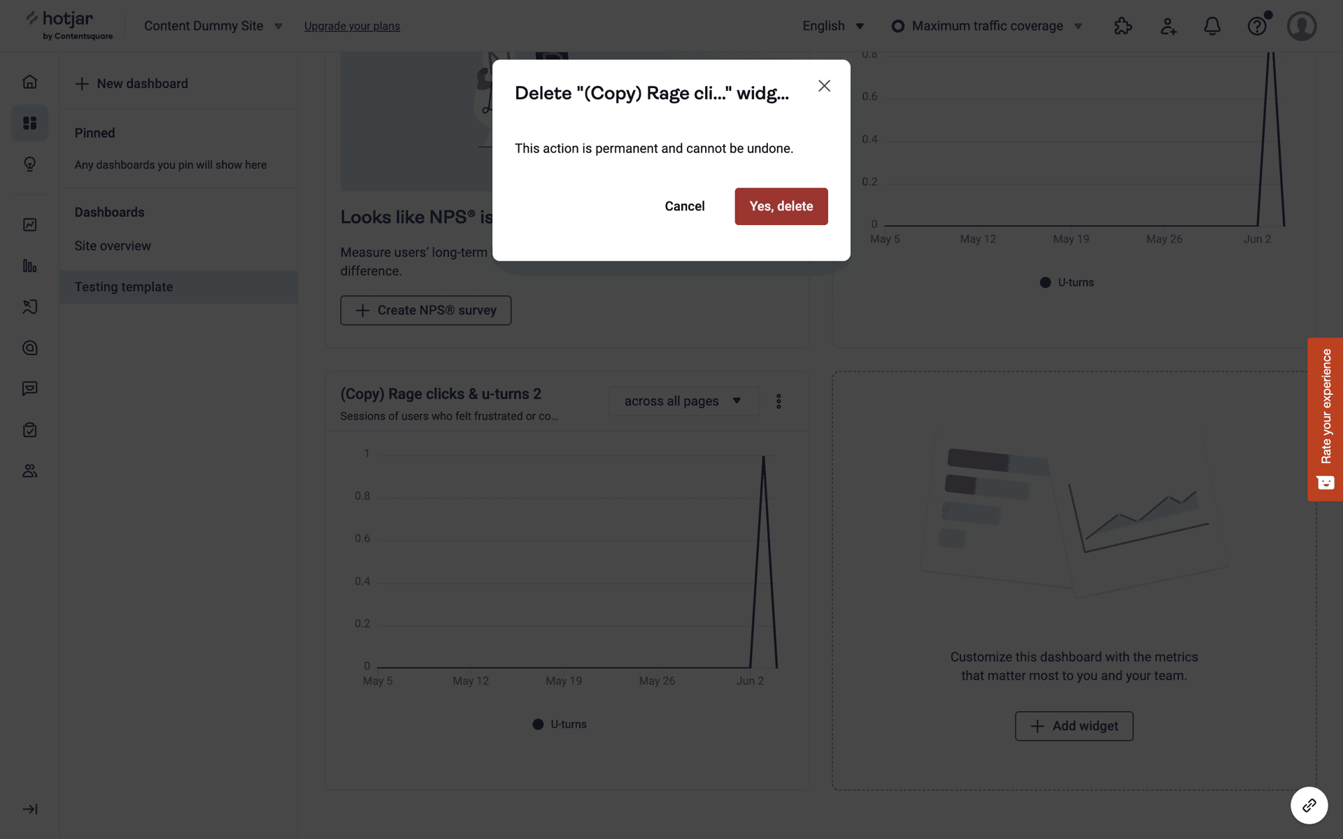 Hotjar Web Business interface screenshot 17