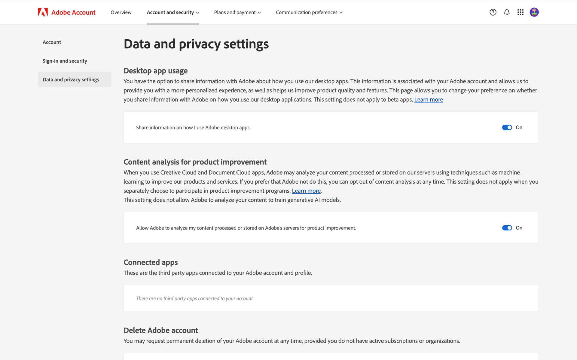 Adobe Web Business interface screenshot 18