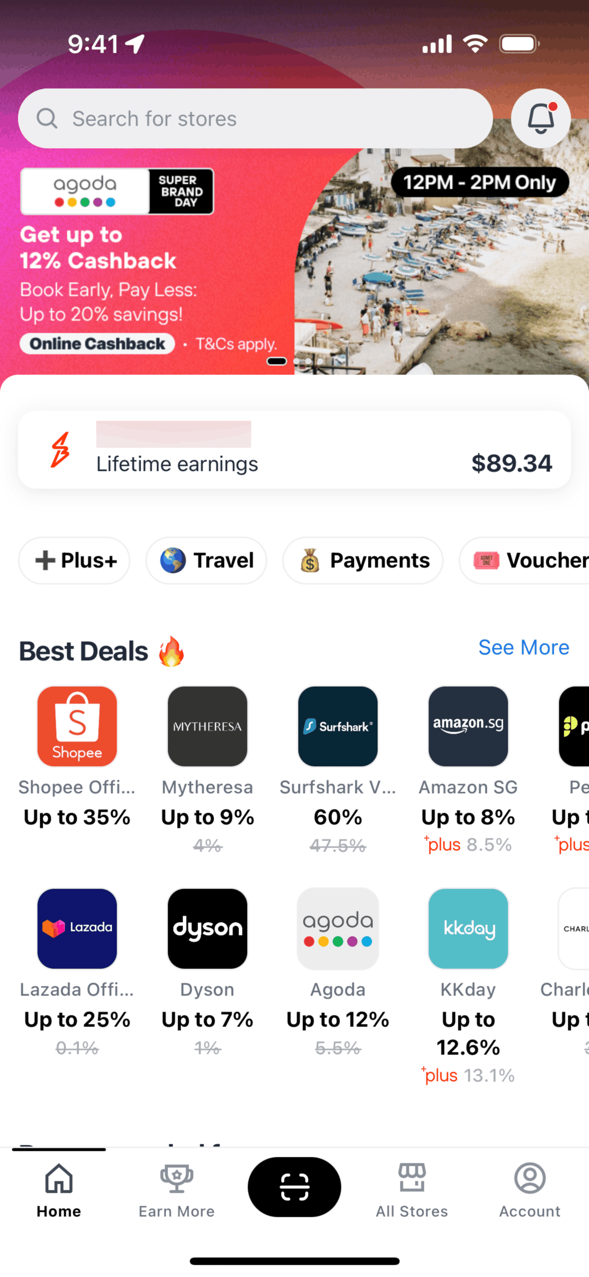 ShopBack iOS Shopping interface screenshot 16