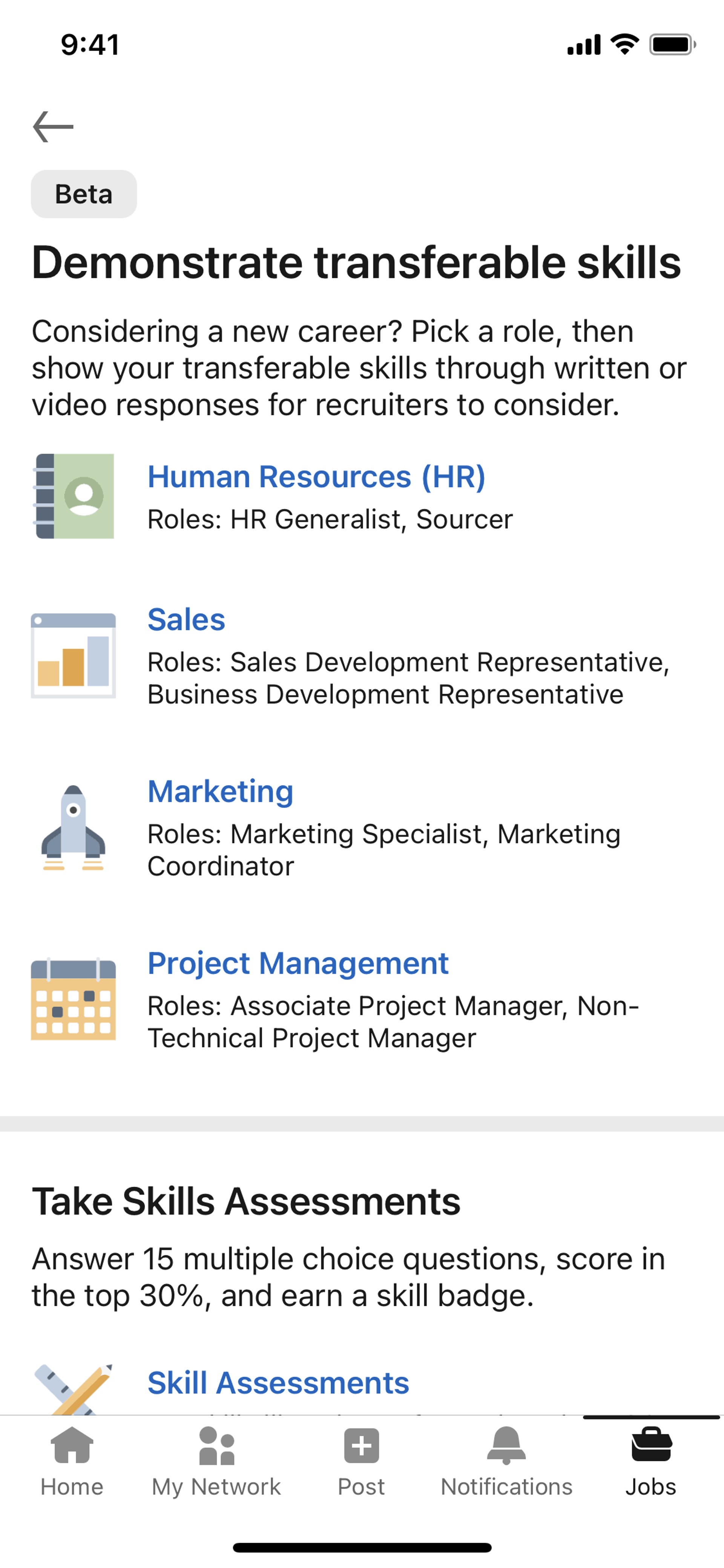 LinkedIn iOS Business interface screenshot 9