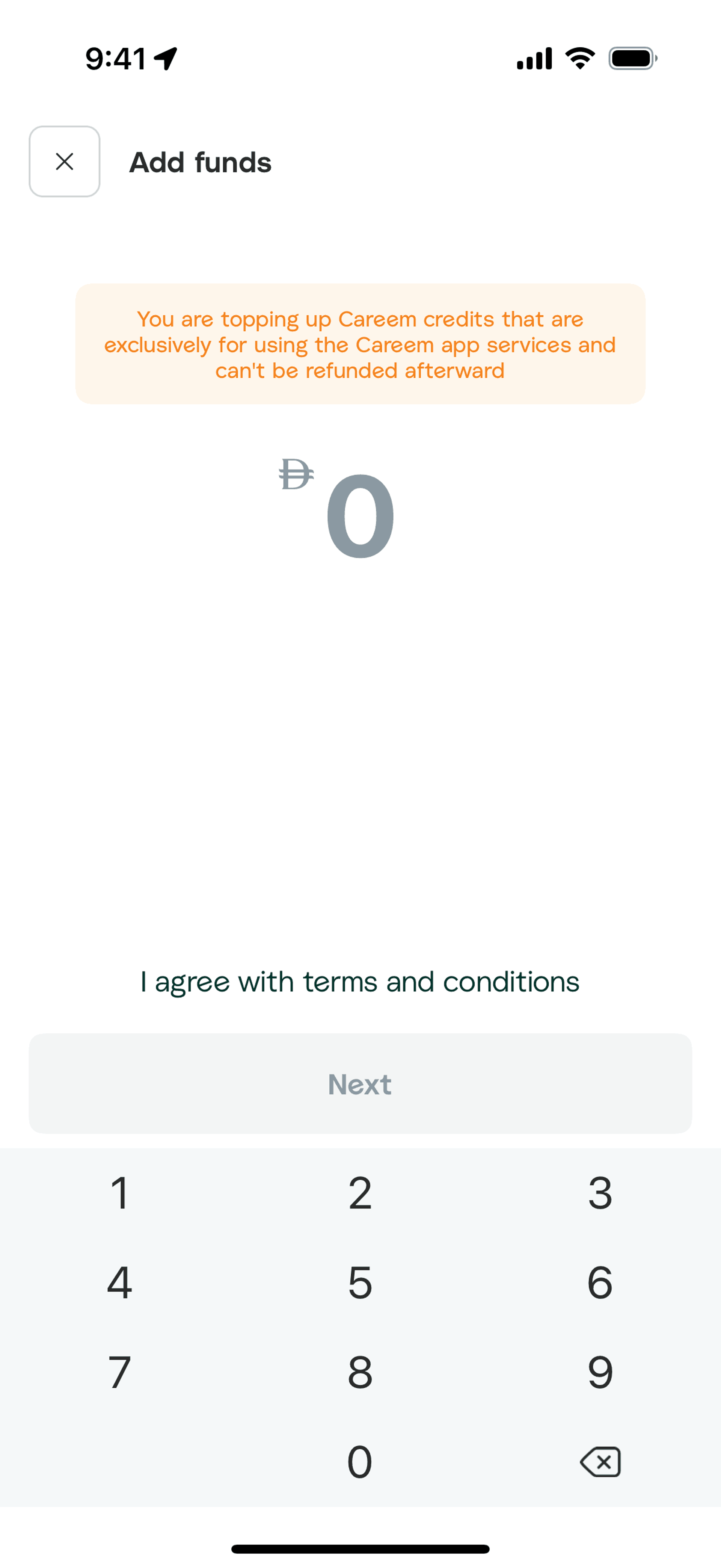 Careem iOS Travel & Transportation interface screenshot 18
