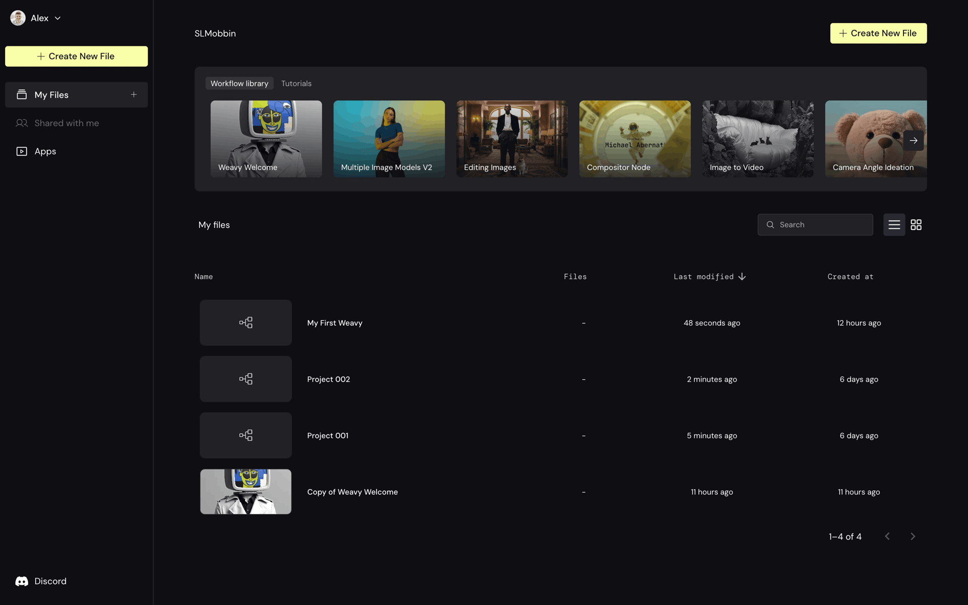 Weavy Web AI interface screenshot 20