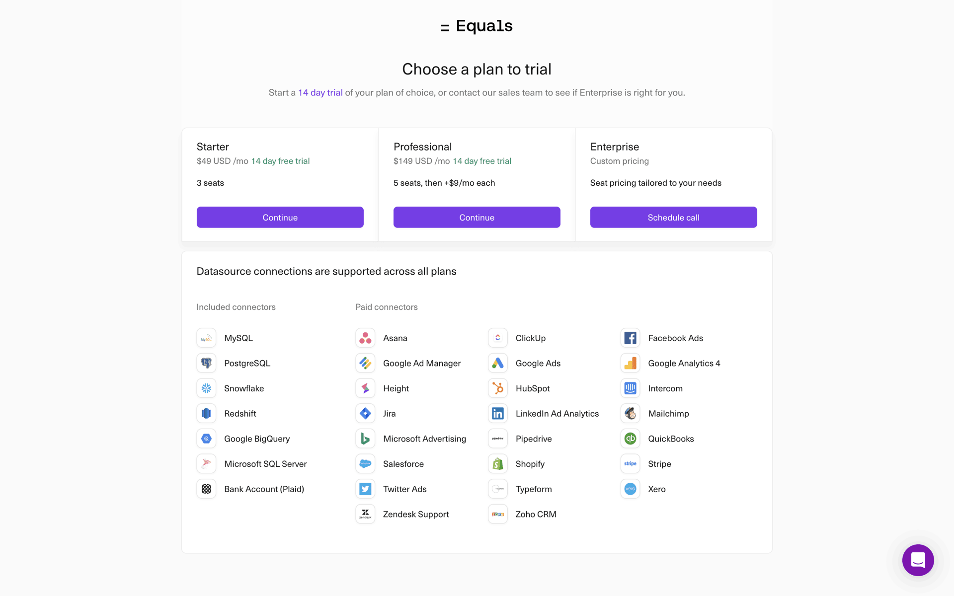 Equals Web Business interface screenshot 14