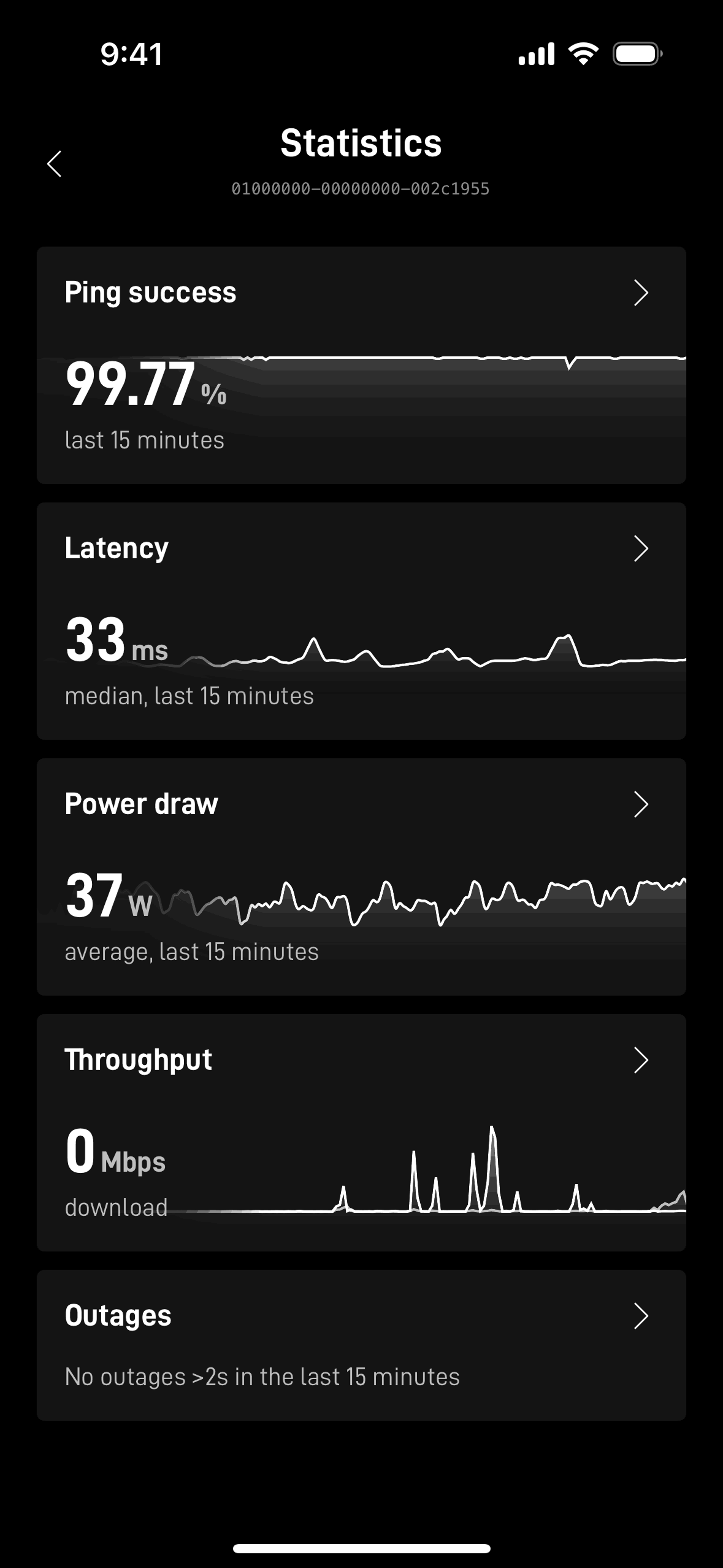 Starlink iOS Utilities interface screenshot 8