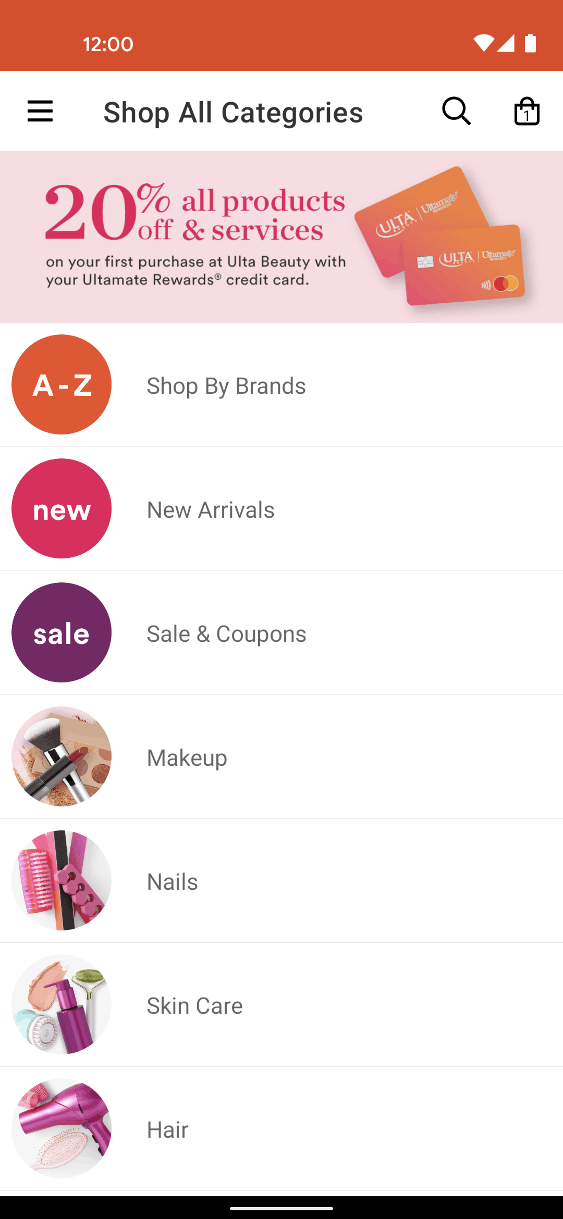Ulta Beauty Android Shopping interface screenshot 17