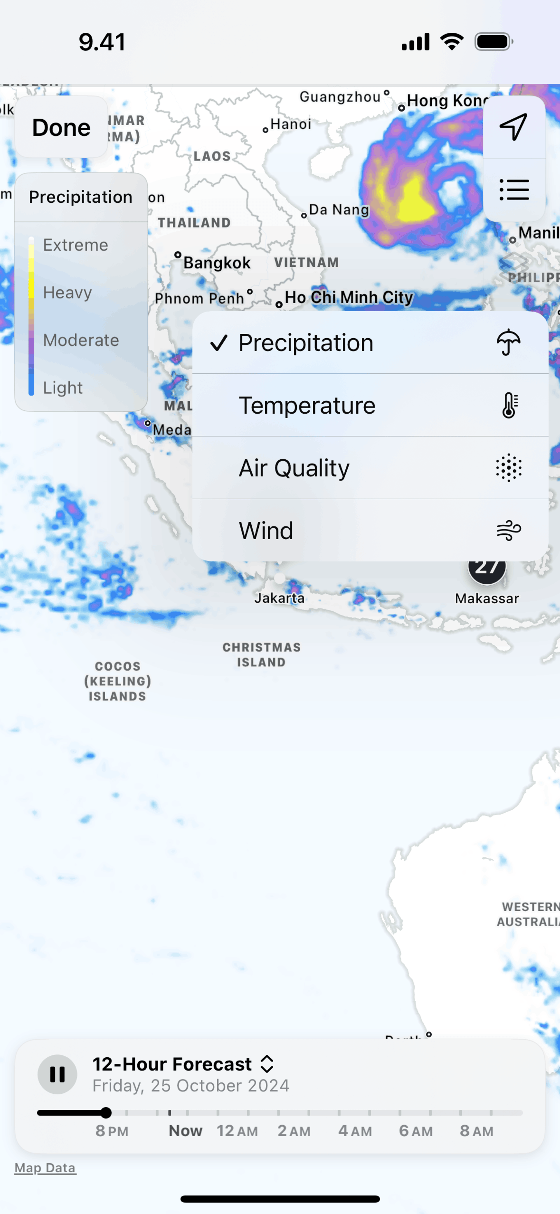 Weather iOS Lifestyle interface screenshot 17