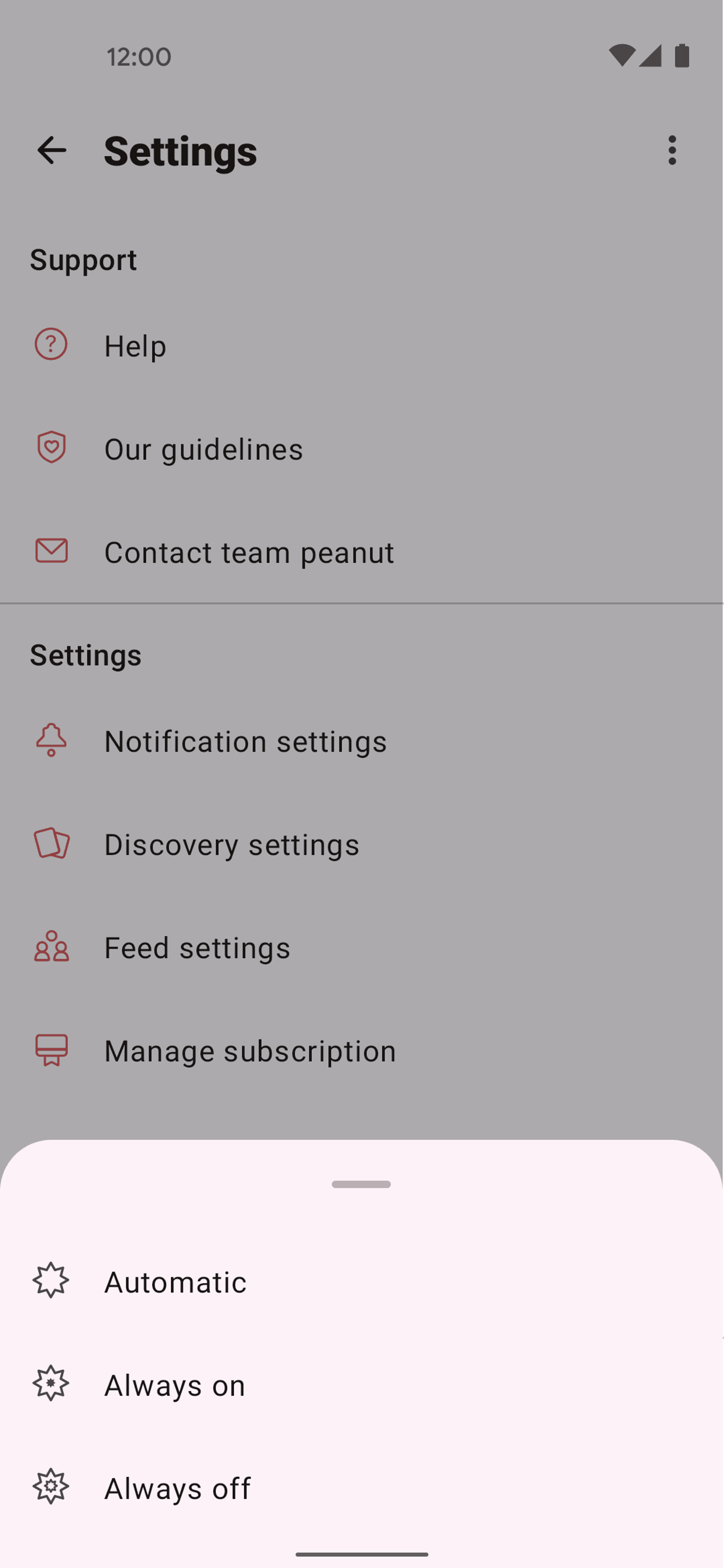 Peanut Android Social Networking interface screenshot 23