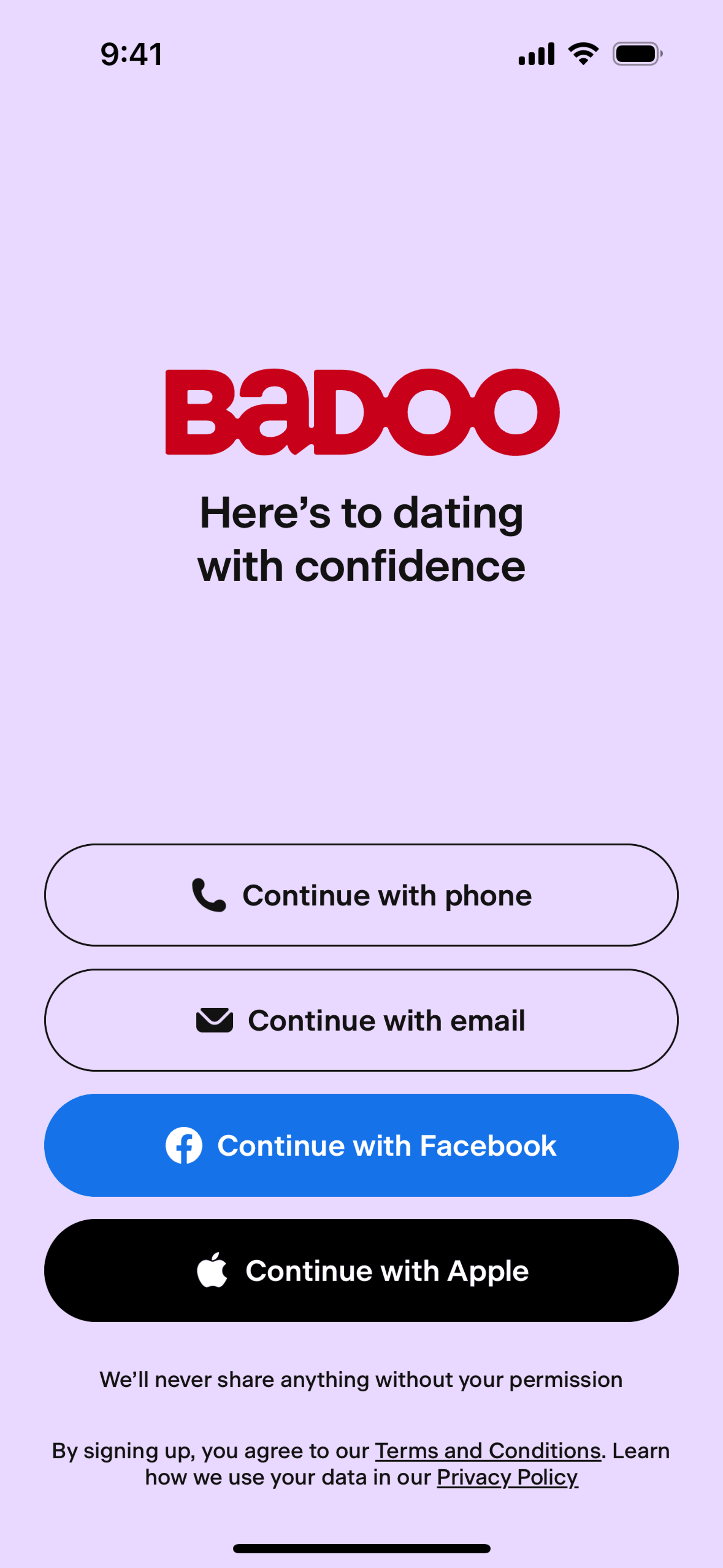 Badoo iOS Lifestyle interface screenshot 2